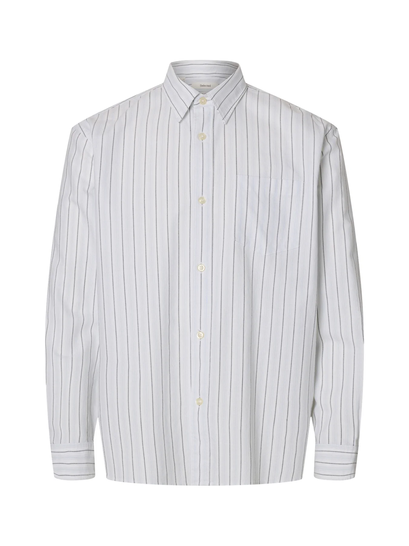 Sander Relaxed Oxford Shirt White Stripe
