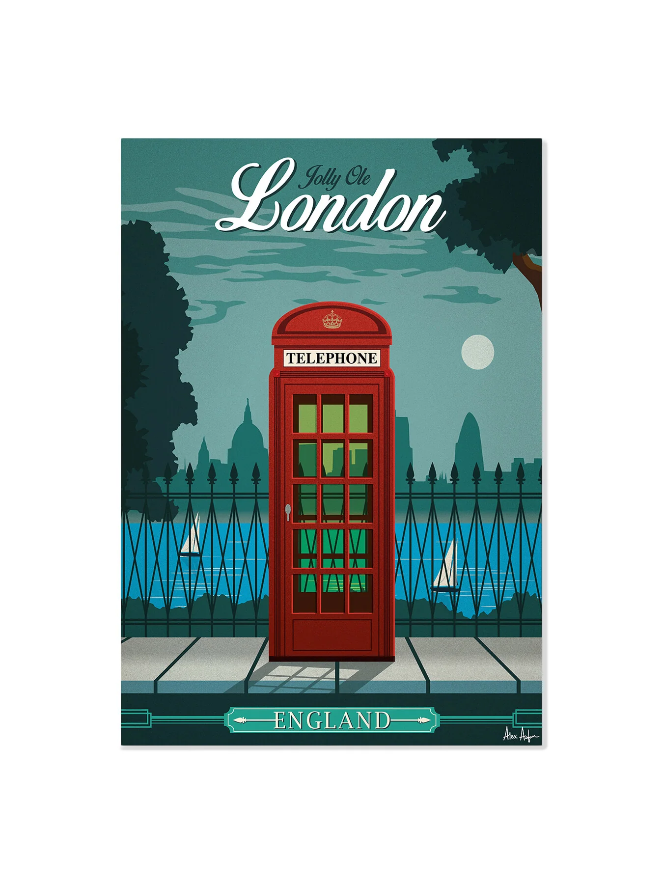 Alex Asfour London Poster