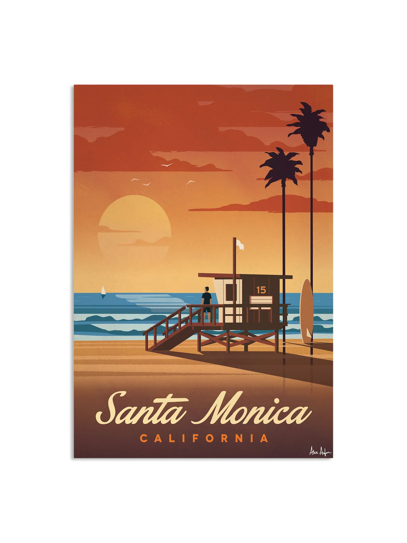 Alex Asfour Santa Monica Poster