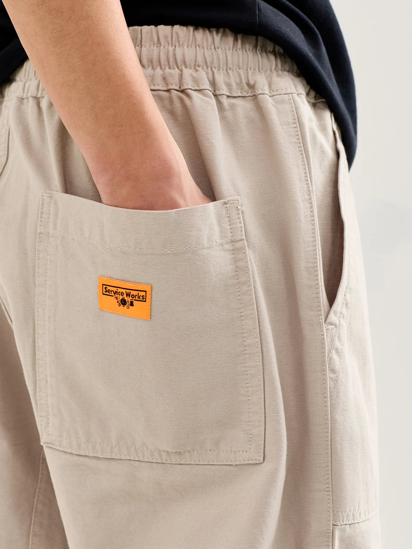 Classic Chef Pants Beige - Image 3