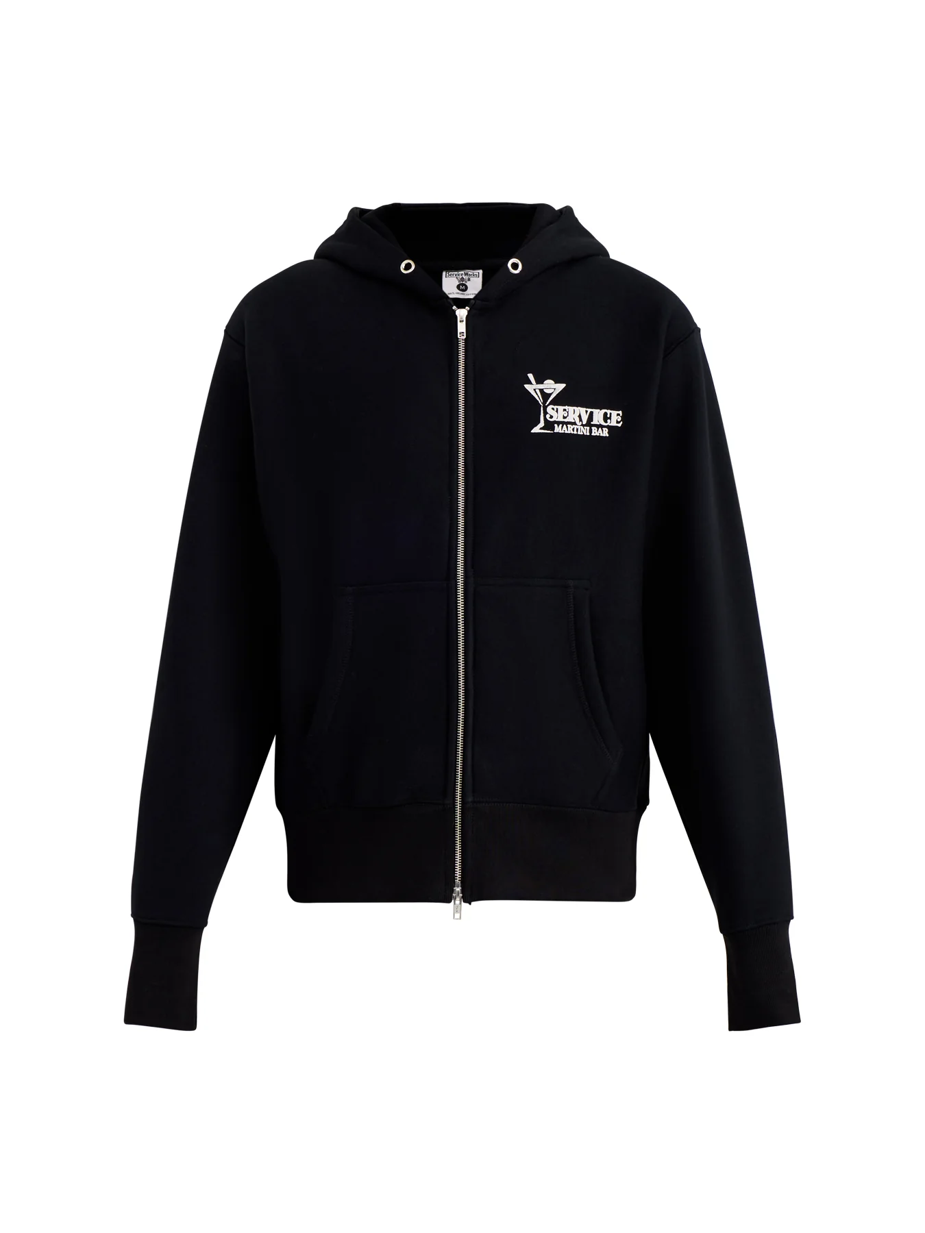 Martini Zipper Hoodie Black