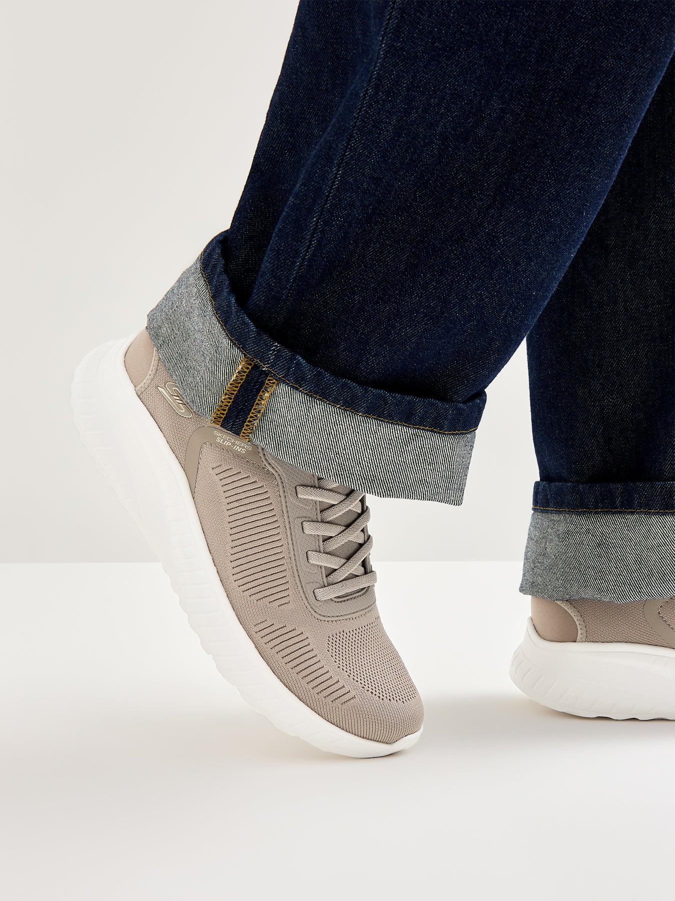 Bobs Squad Chaos Trainers Taupe - Image 2