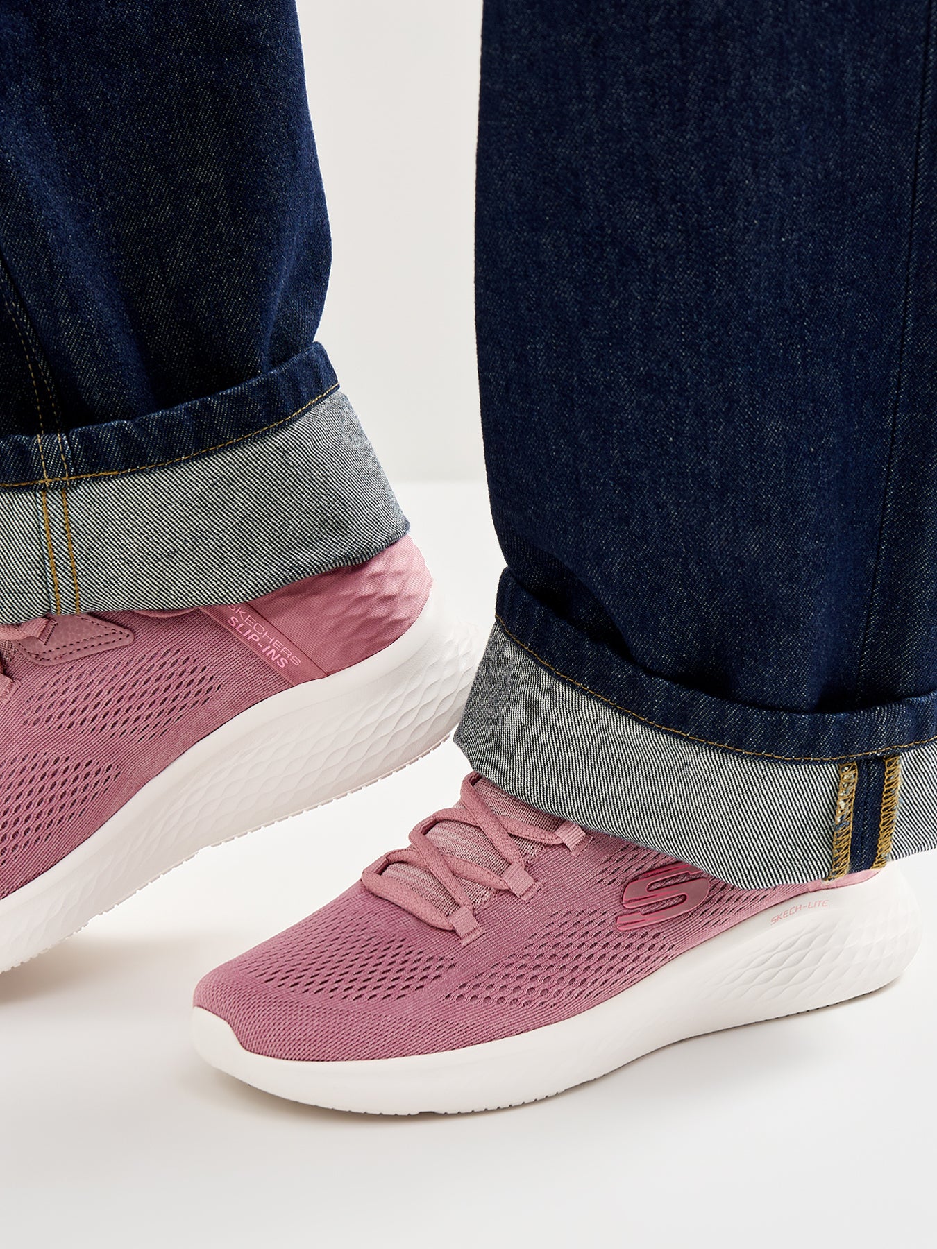 Skech-Lite Pro N. Beauty Trainers Pink - Image 2