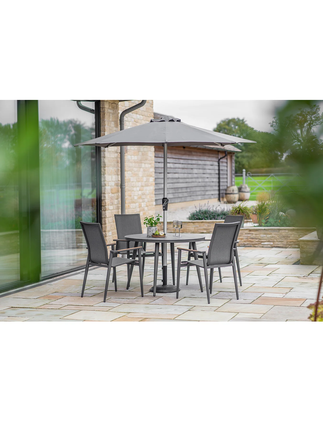 Sofia Garden Dining Set Anthracite - Image 2