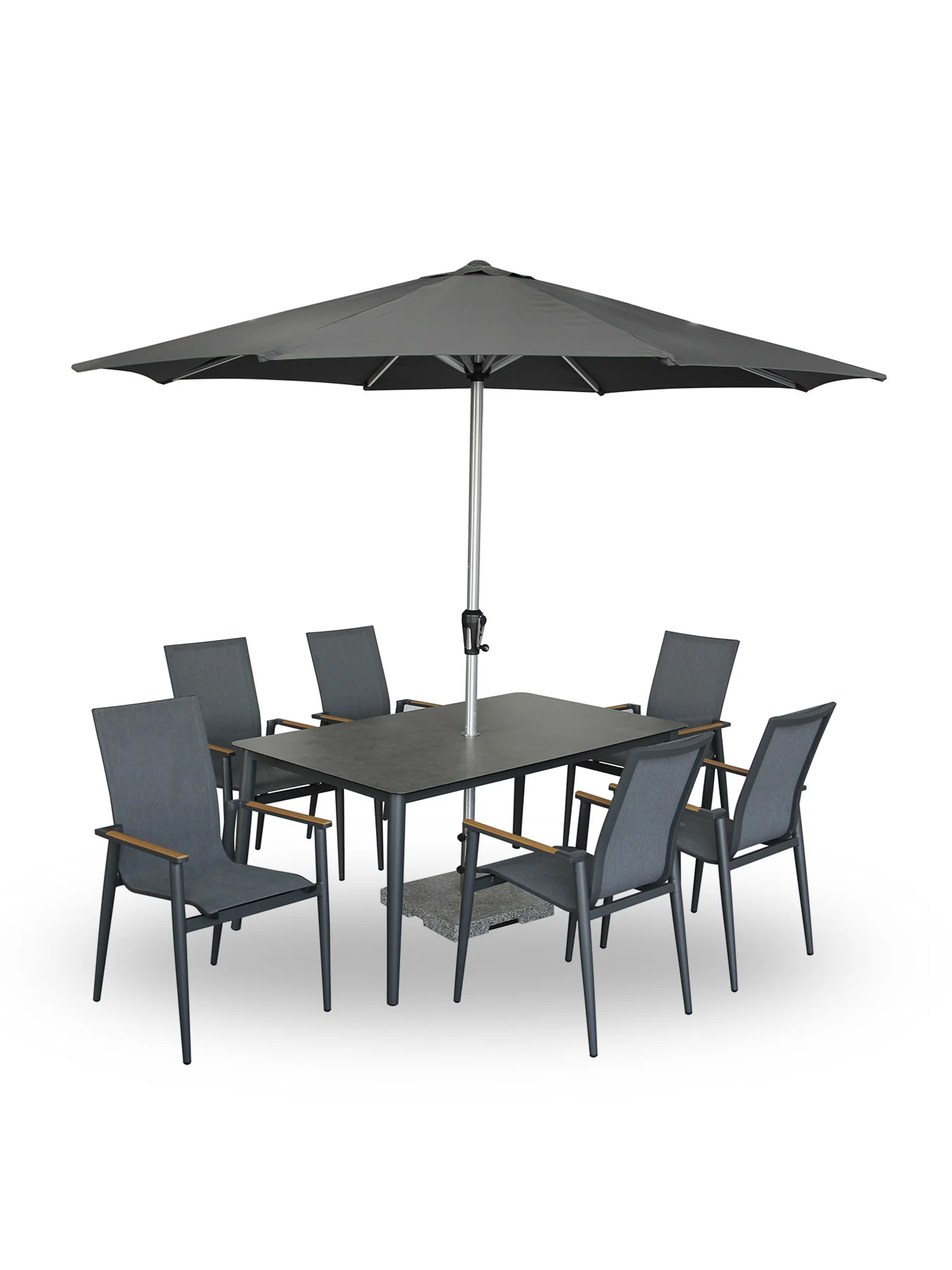 Sofia Garden Dining Set Anthracite