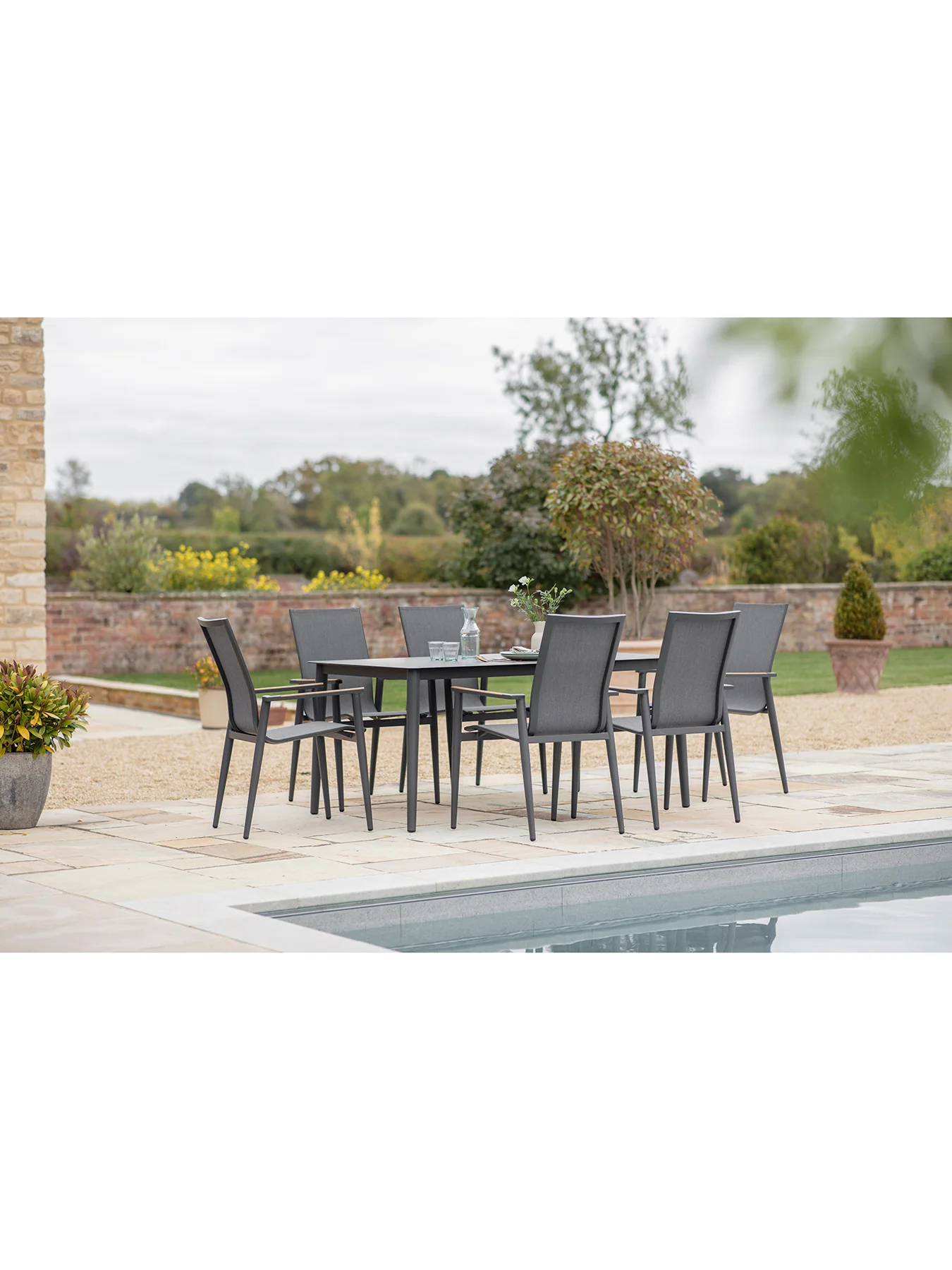 Sofia Garden Dining Set Anthracite - Image 4