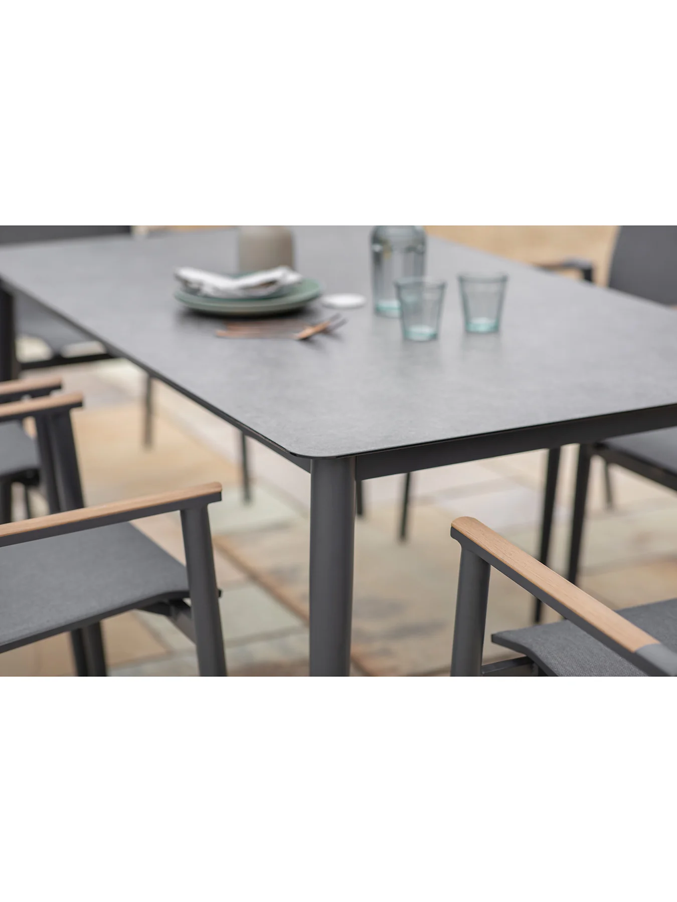 Sofia Garden Dining Set Anthracite - Image 6