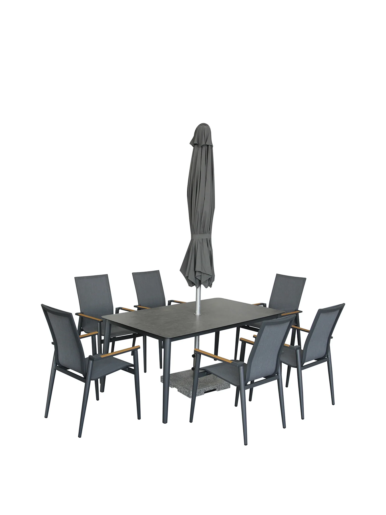 Sofia Garden Dining Set Anthracite - Image 7