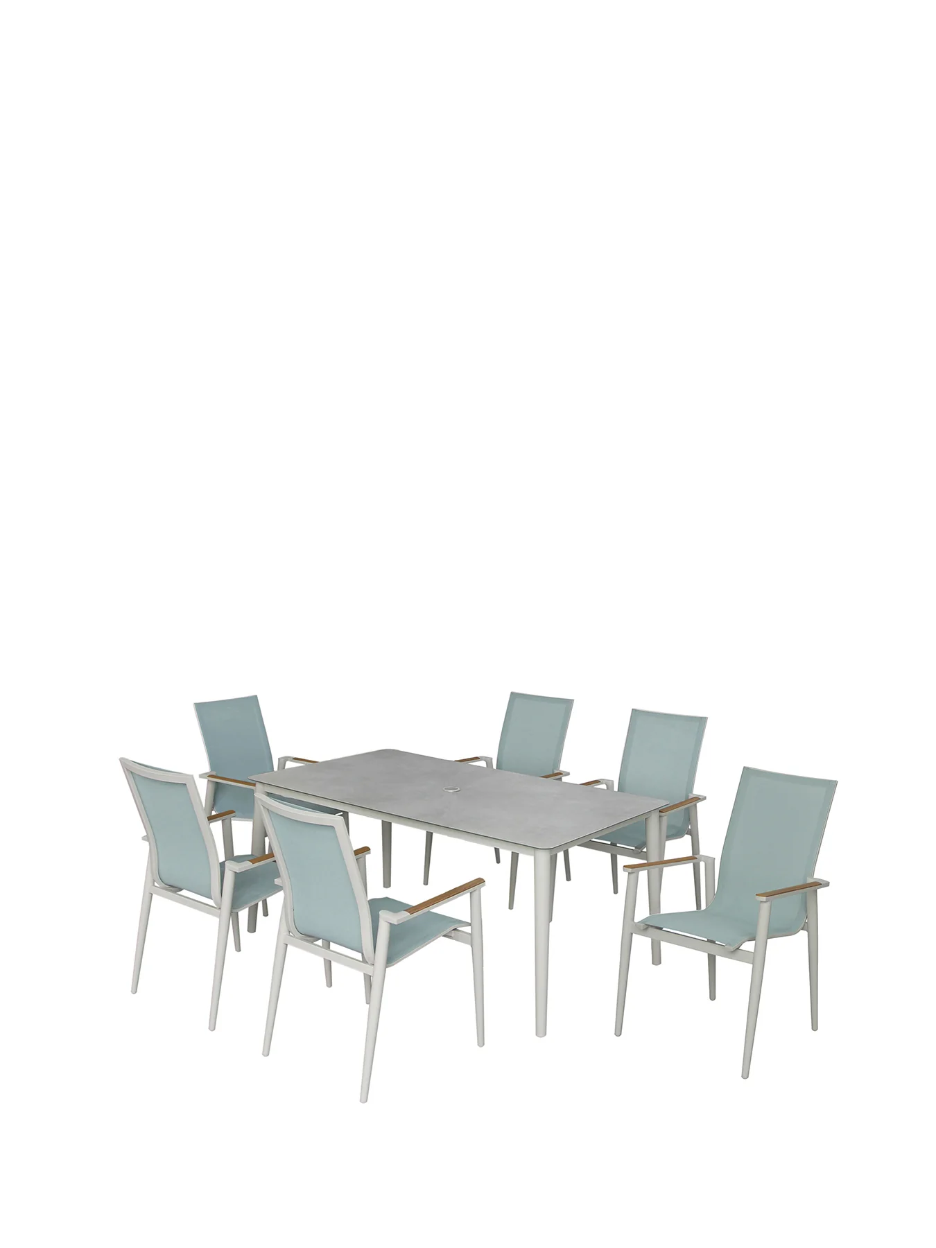 Sofia Garden Dining Set Blue - Image 8