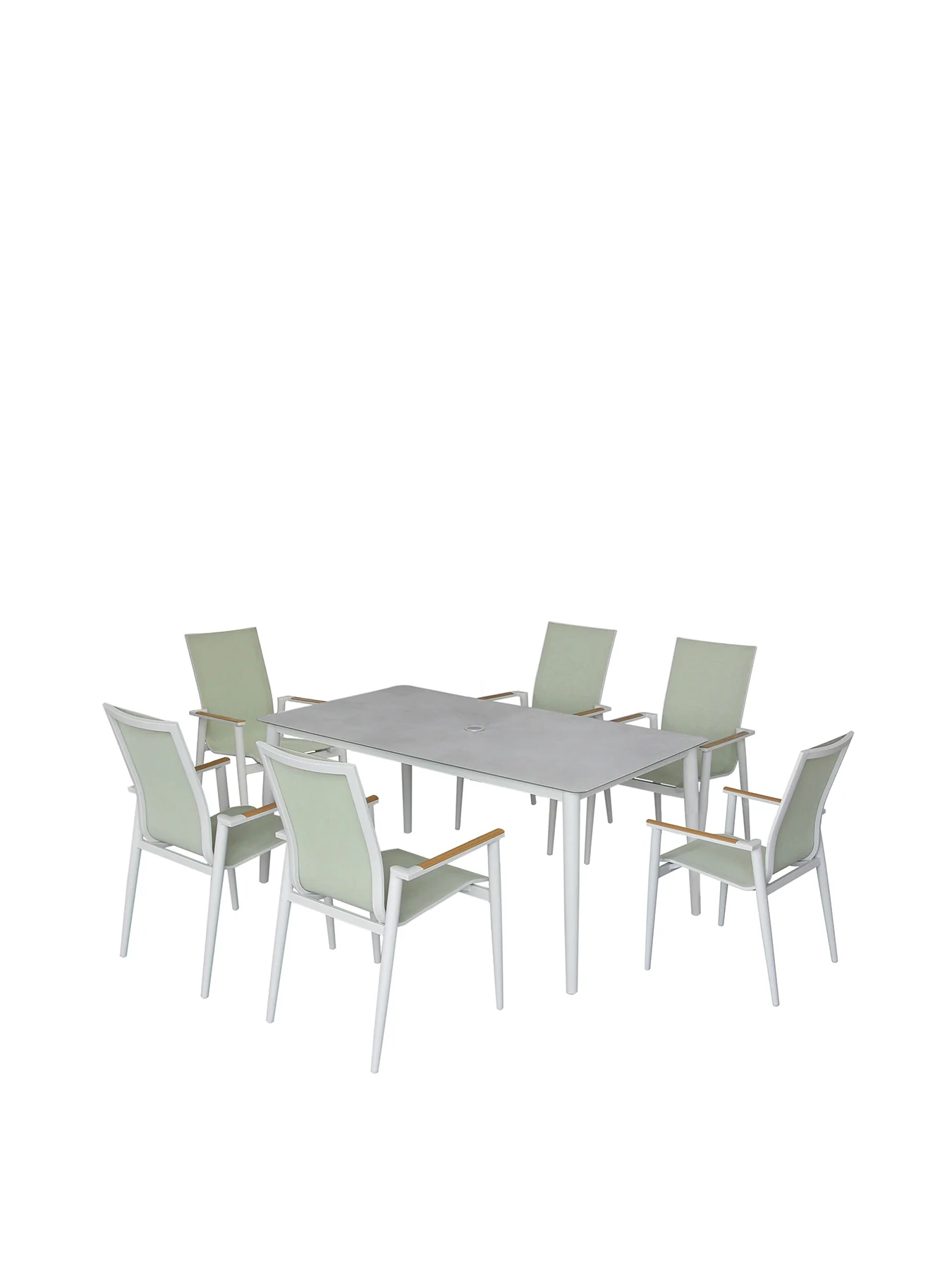 Sofia Garden Dining Set Green - Image 7