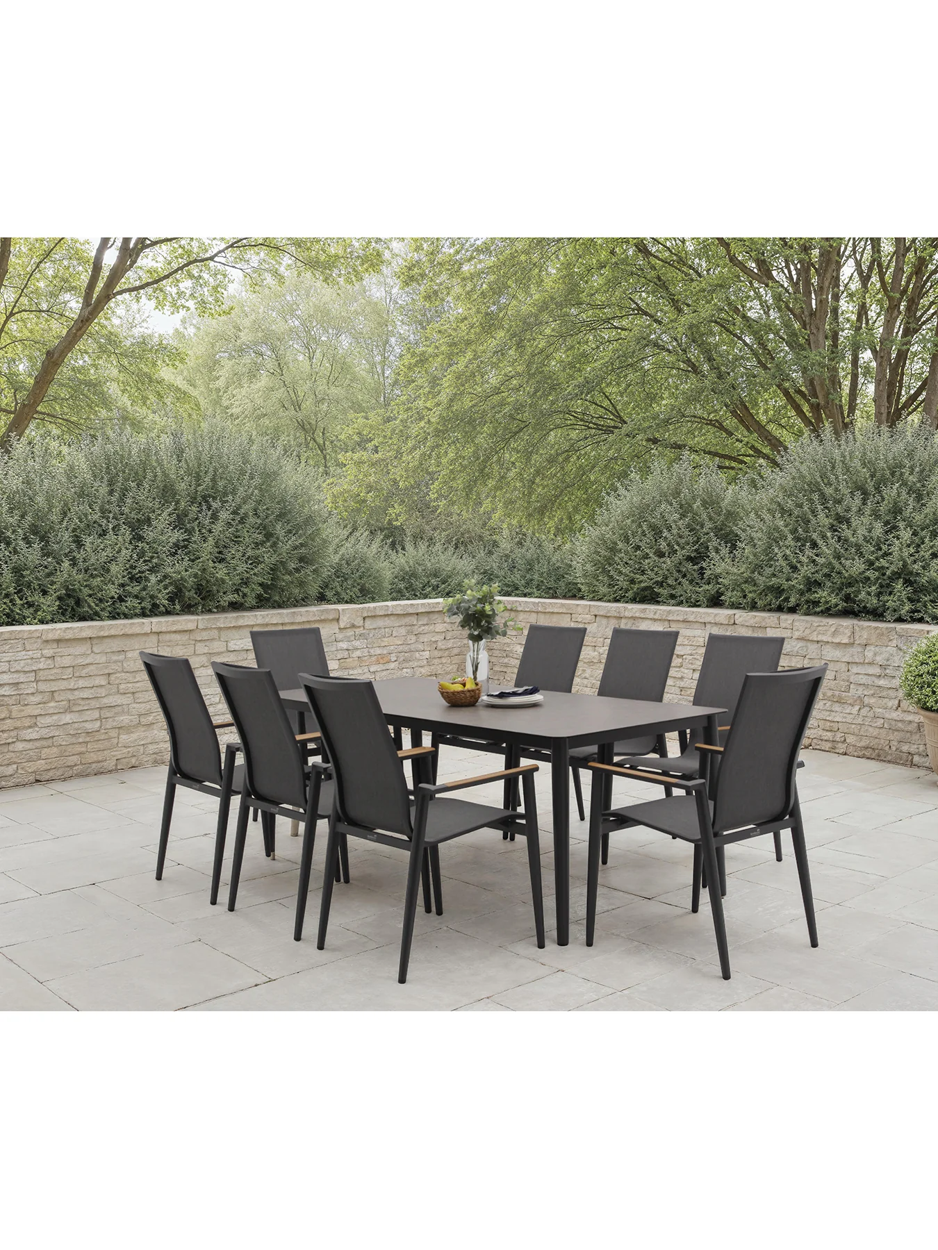 Sofia Garden Dining Set Anthracite - Image 6