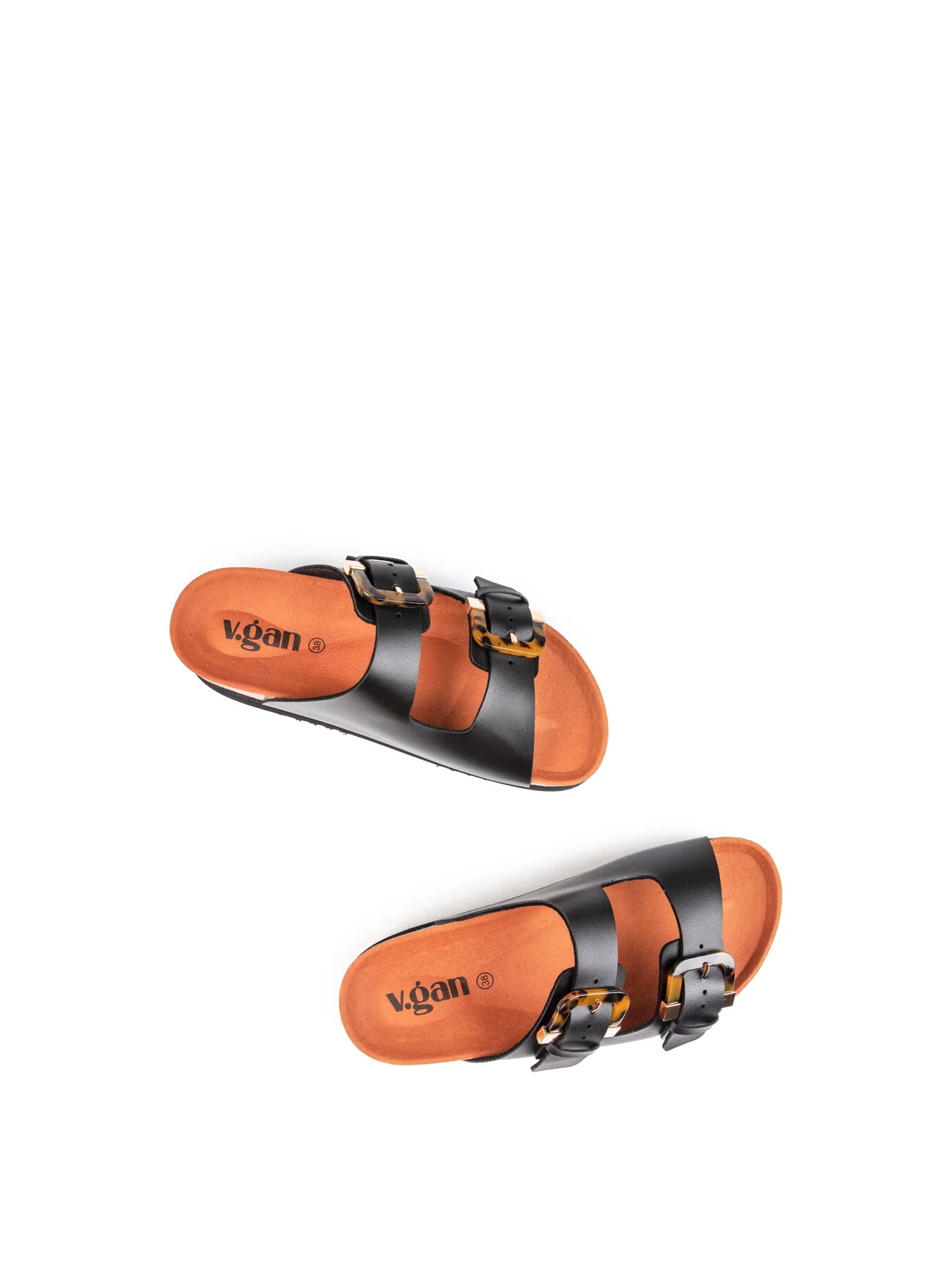 V.GAN Vegan Plum Footbed Sandals - Image 3