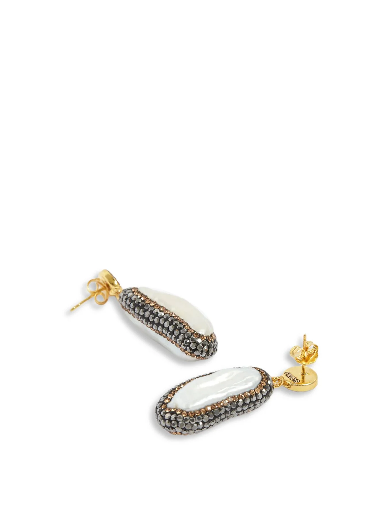 Double Sided Baroque Pearl Earrings - Image 3