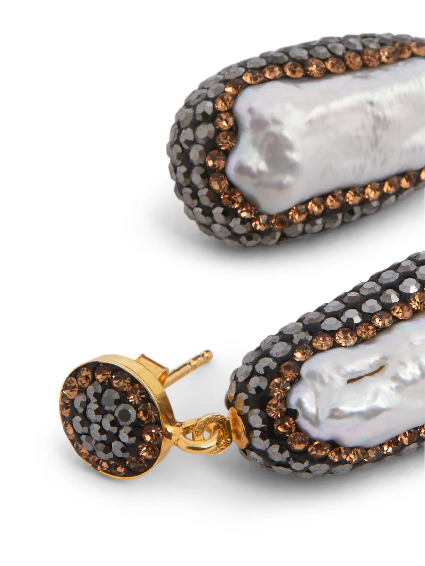 Double Sided Baroque Pearl Earrings - Image 4