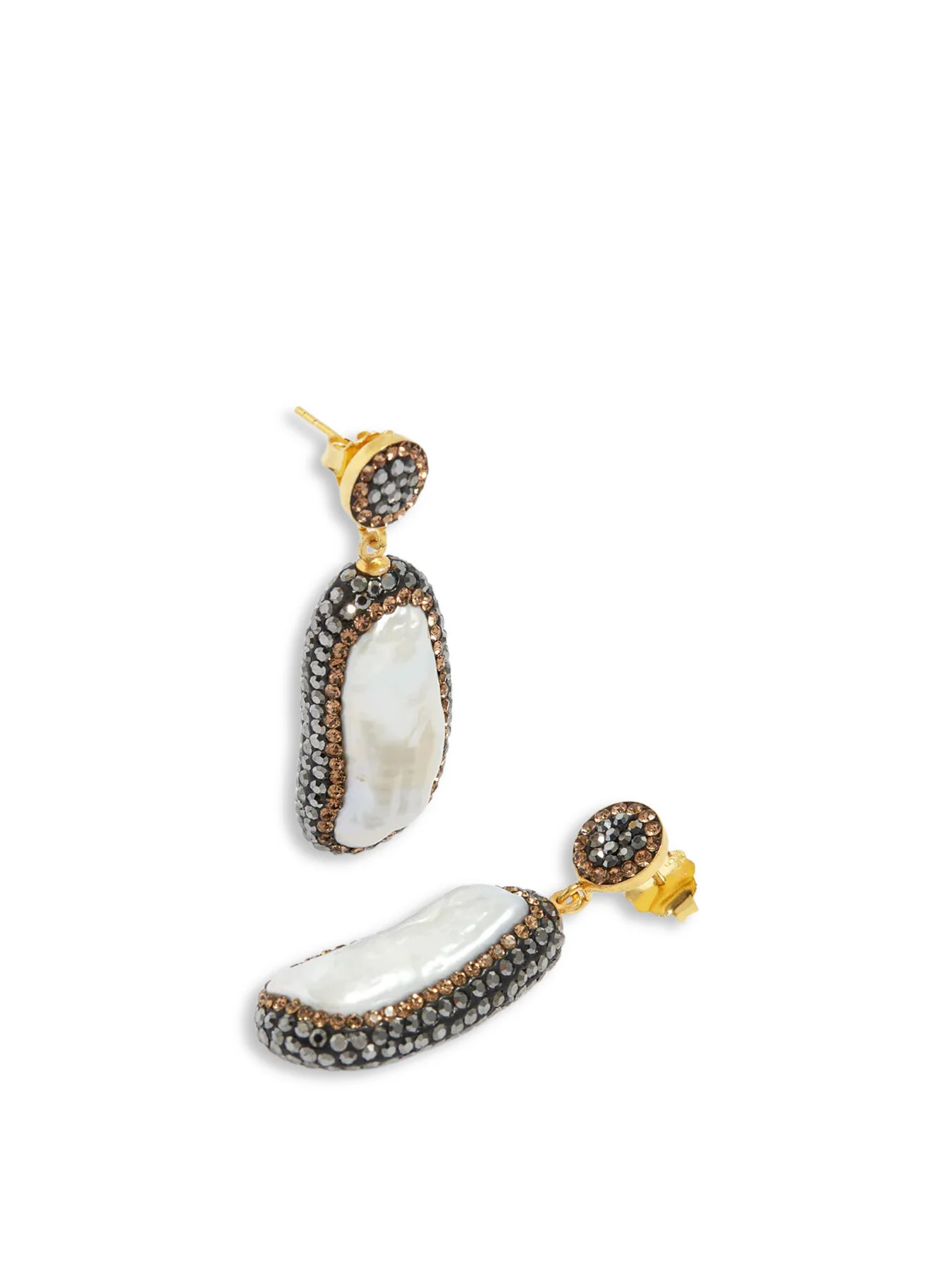 Double Sided Baroque Pearl Earrings - Image 6