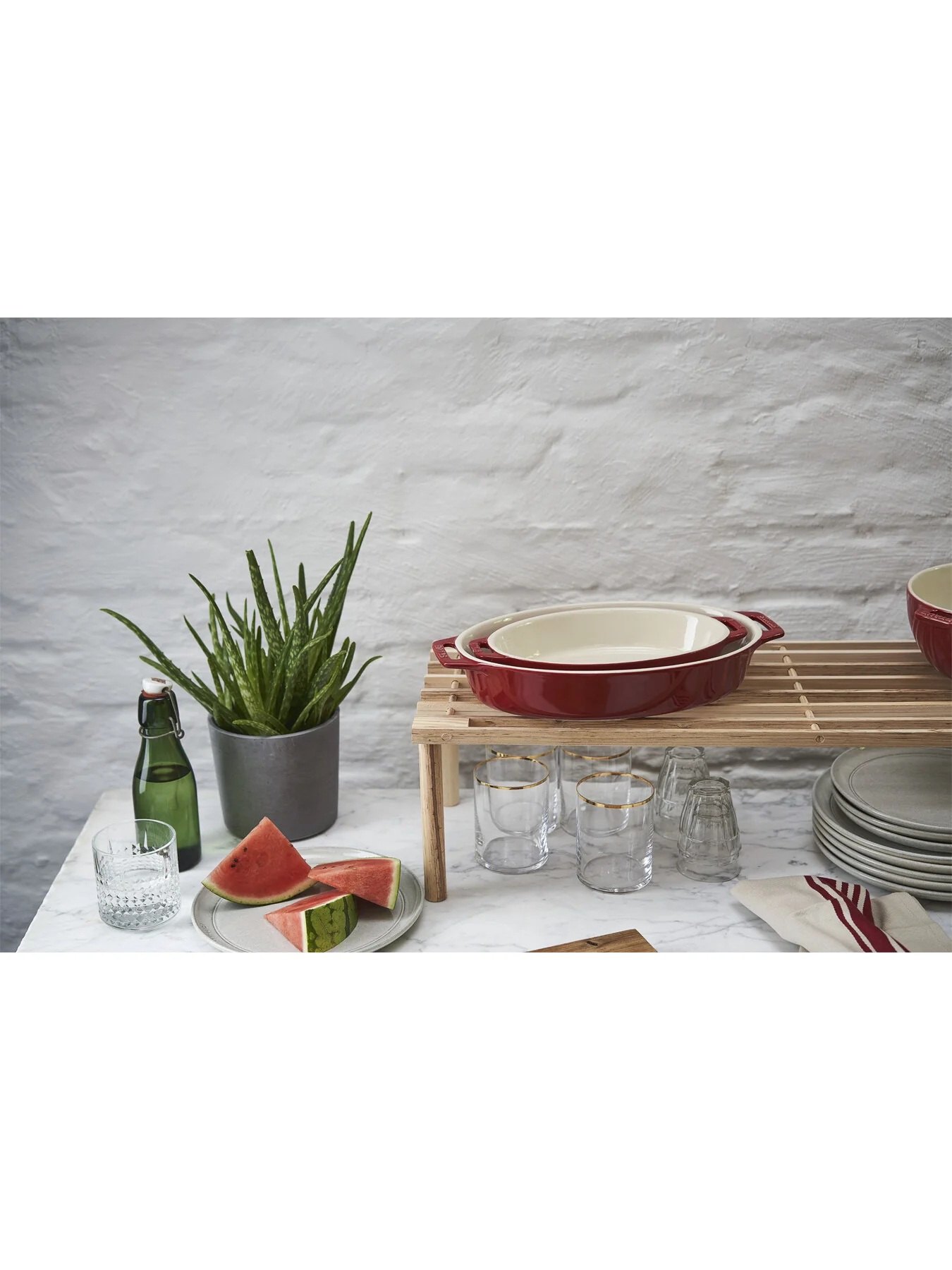 Oval Oven Dish Cherry - Image 4