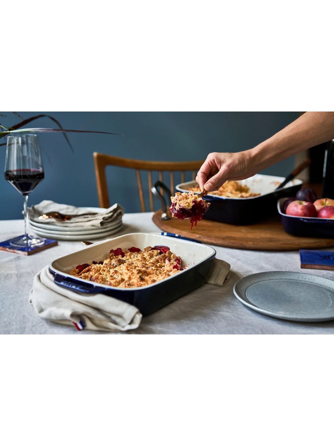 Oven Dish Dark Blue 4.5L - Image 4