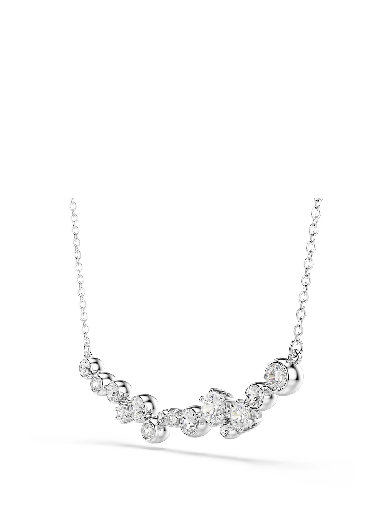 Constella Crystal Pendant Necklace Silver