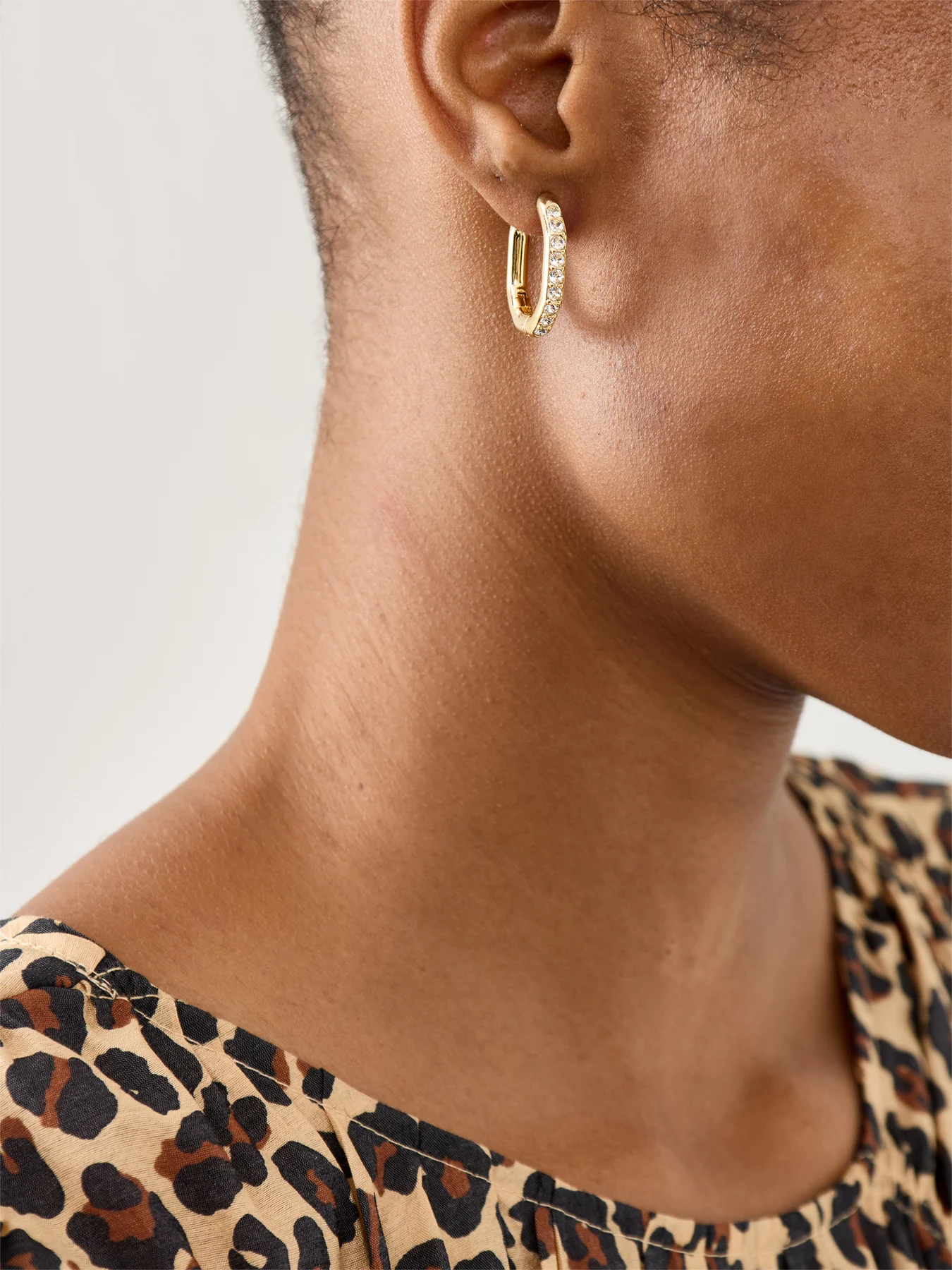 Dexter Crystal Hoop Earrings - Image 2