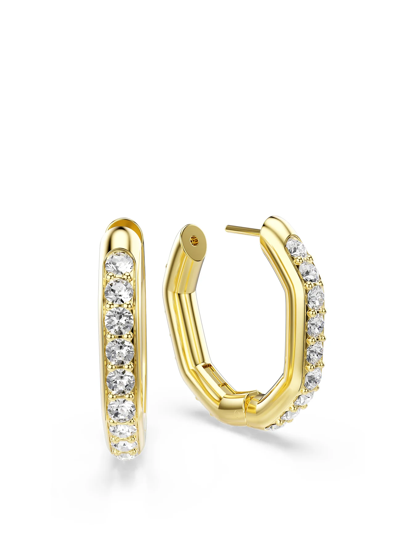 Dexter Crystal Hoop Earrings - Image 3