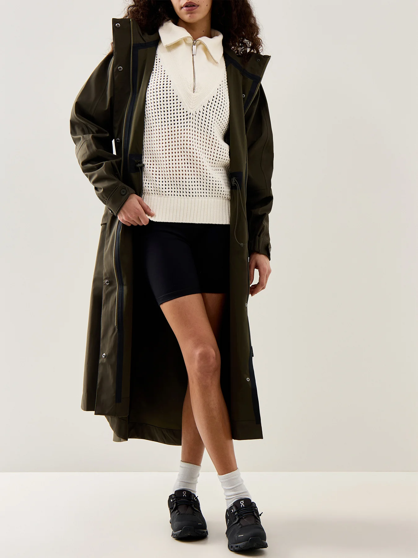 Tides High Half Zip Jumper Cream - Image 2