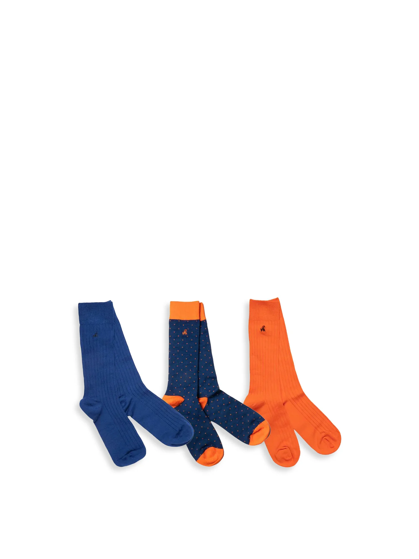Orange and Blue Gift Box - 3 Pairs - Image 2