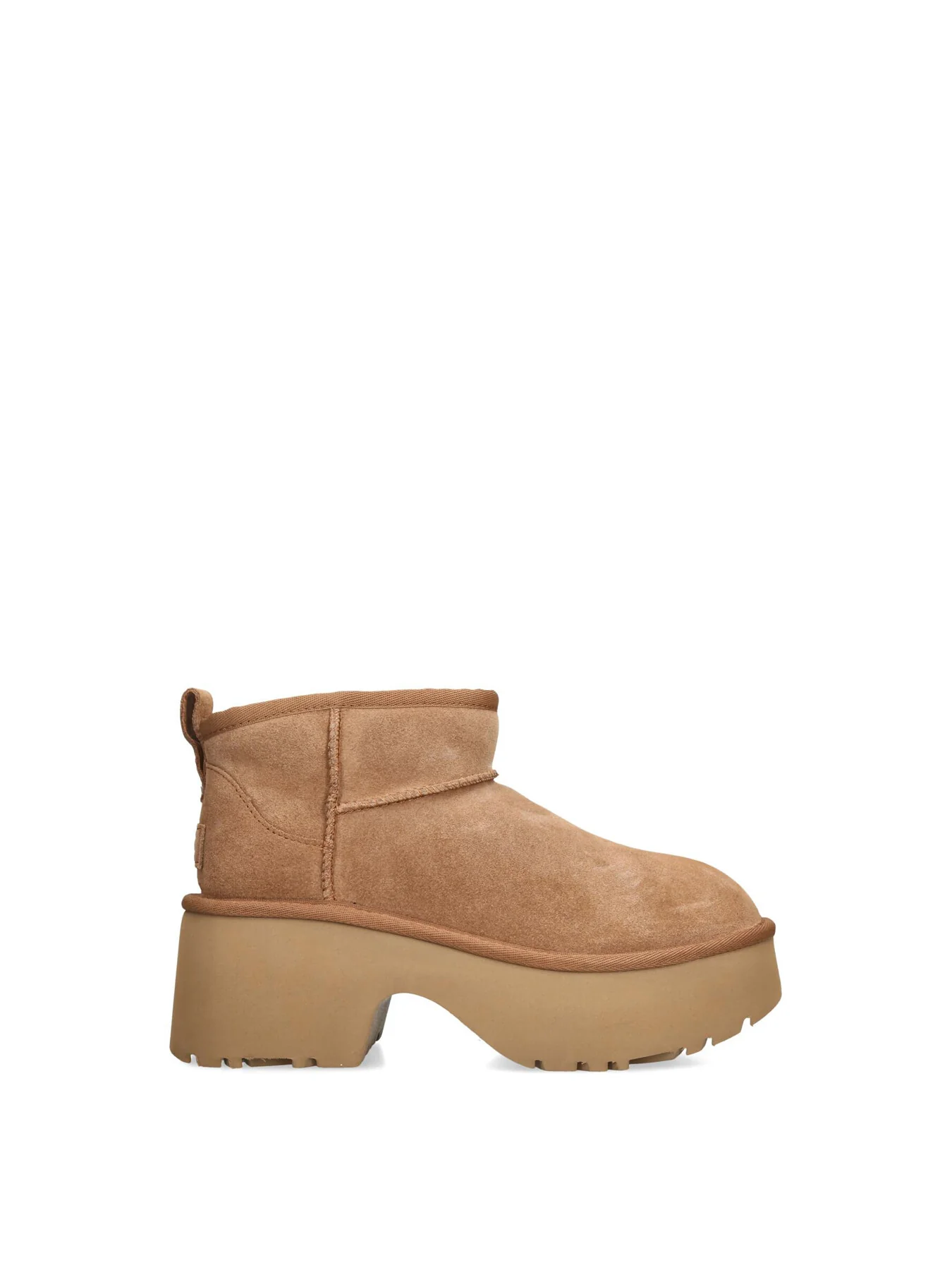 Womens Classic Ultra Mini New Heights Suede Ankle Boots - Image 4