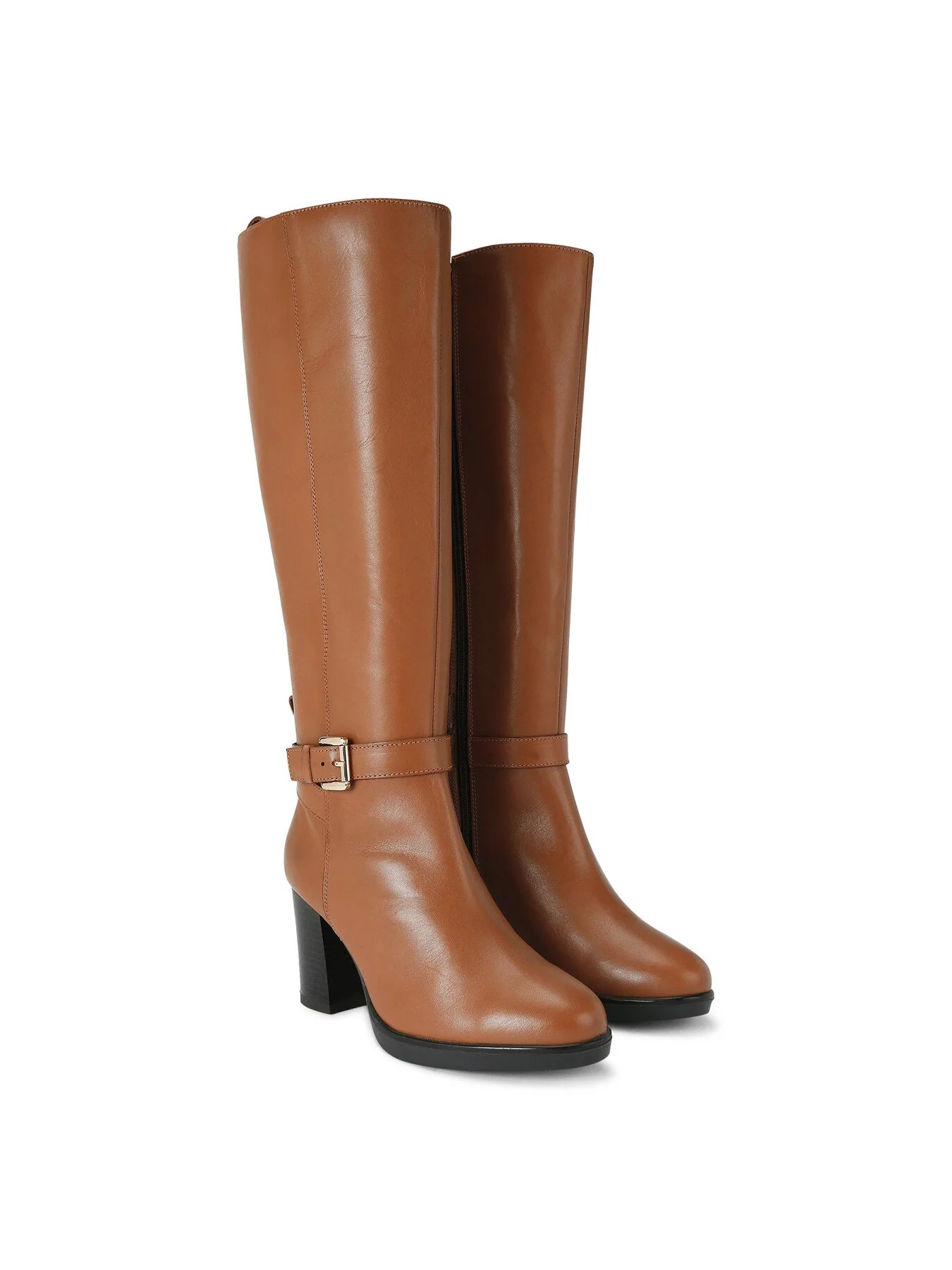 Sage Leather Knee-High Boots - Image 2