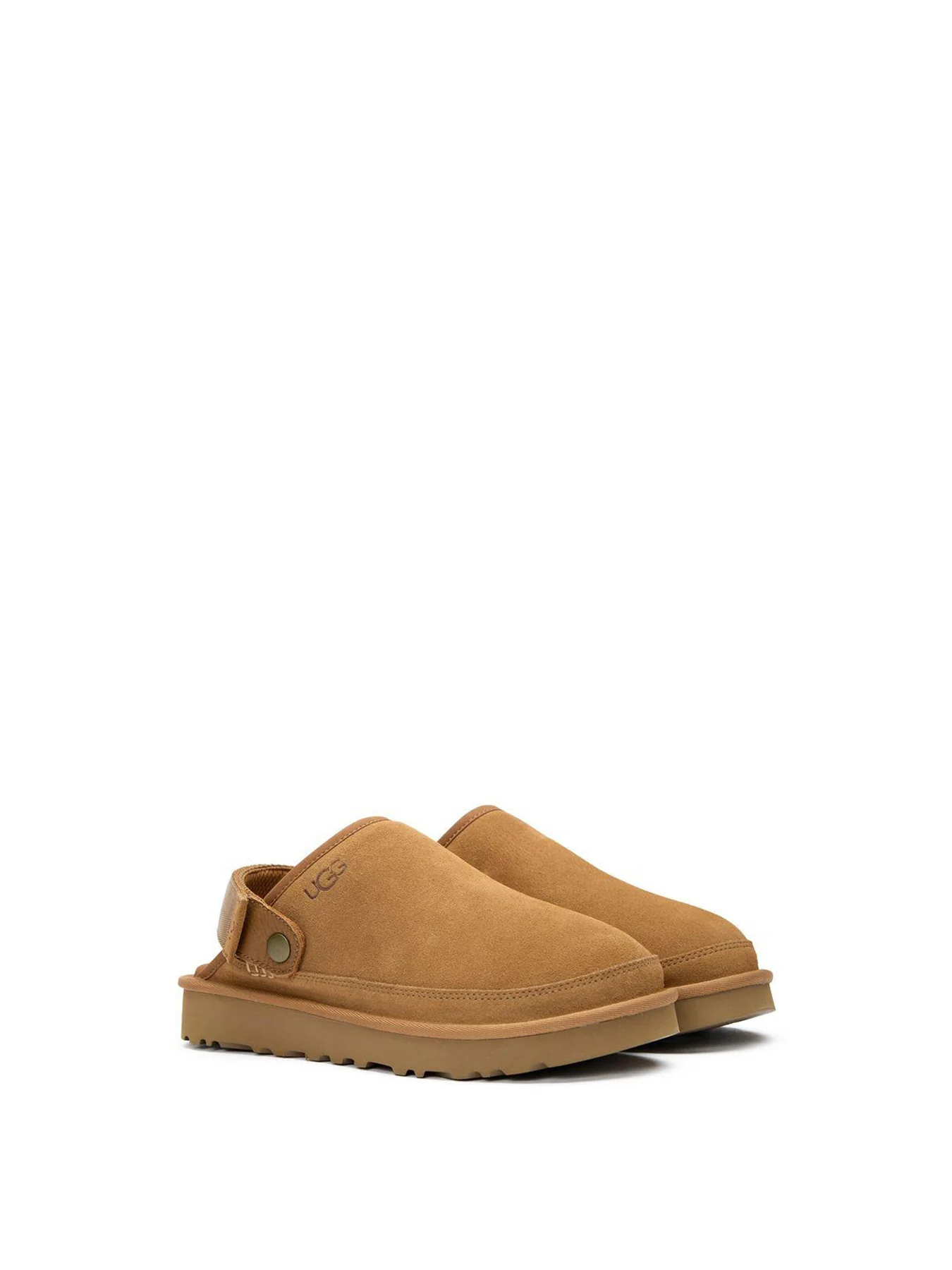 Mens Ugg Golden Coast Clog Sandals Brown - Image 2