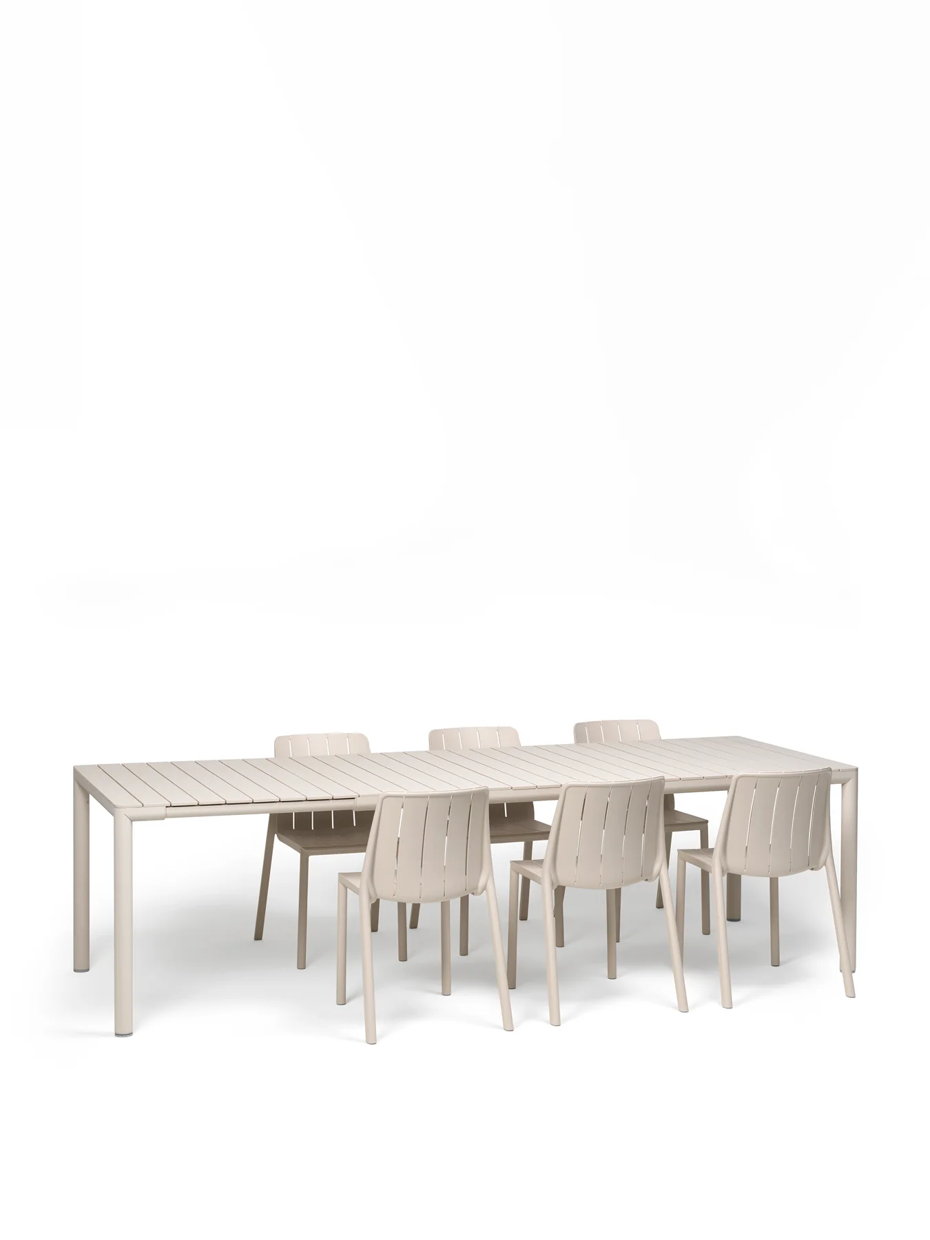 Tevere Extendable Table with 6 Tiberina Bistro Chairs - Image 3