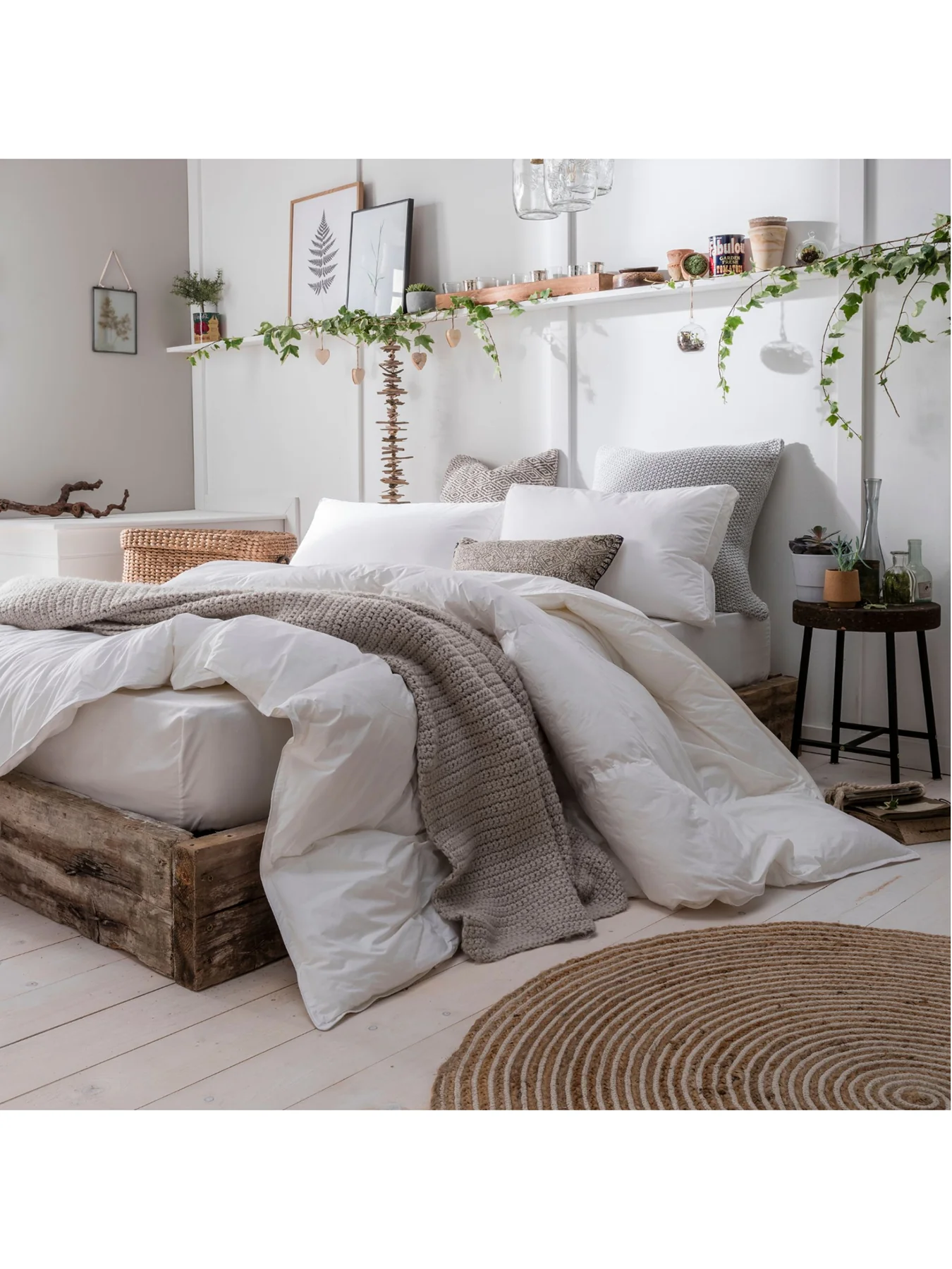 Goose Feather & Down Duvet All Seasons White - Image 2