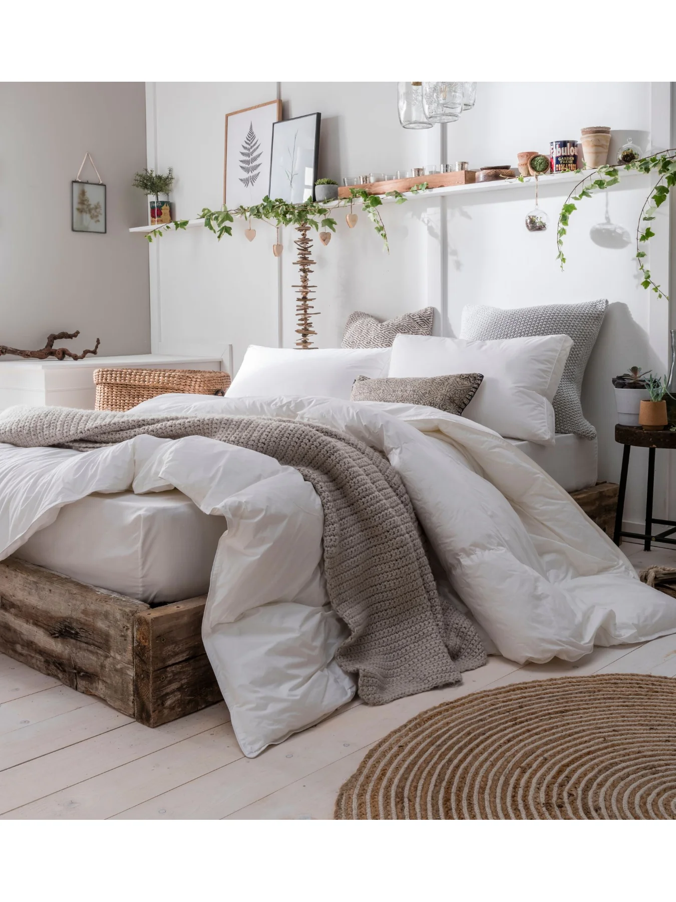 Goose Feather & Down Duvet All Seasons White - Image 2