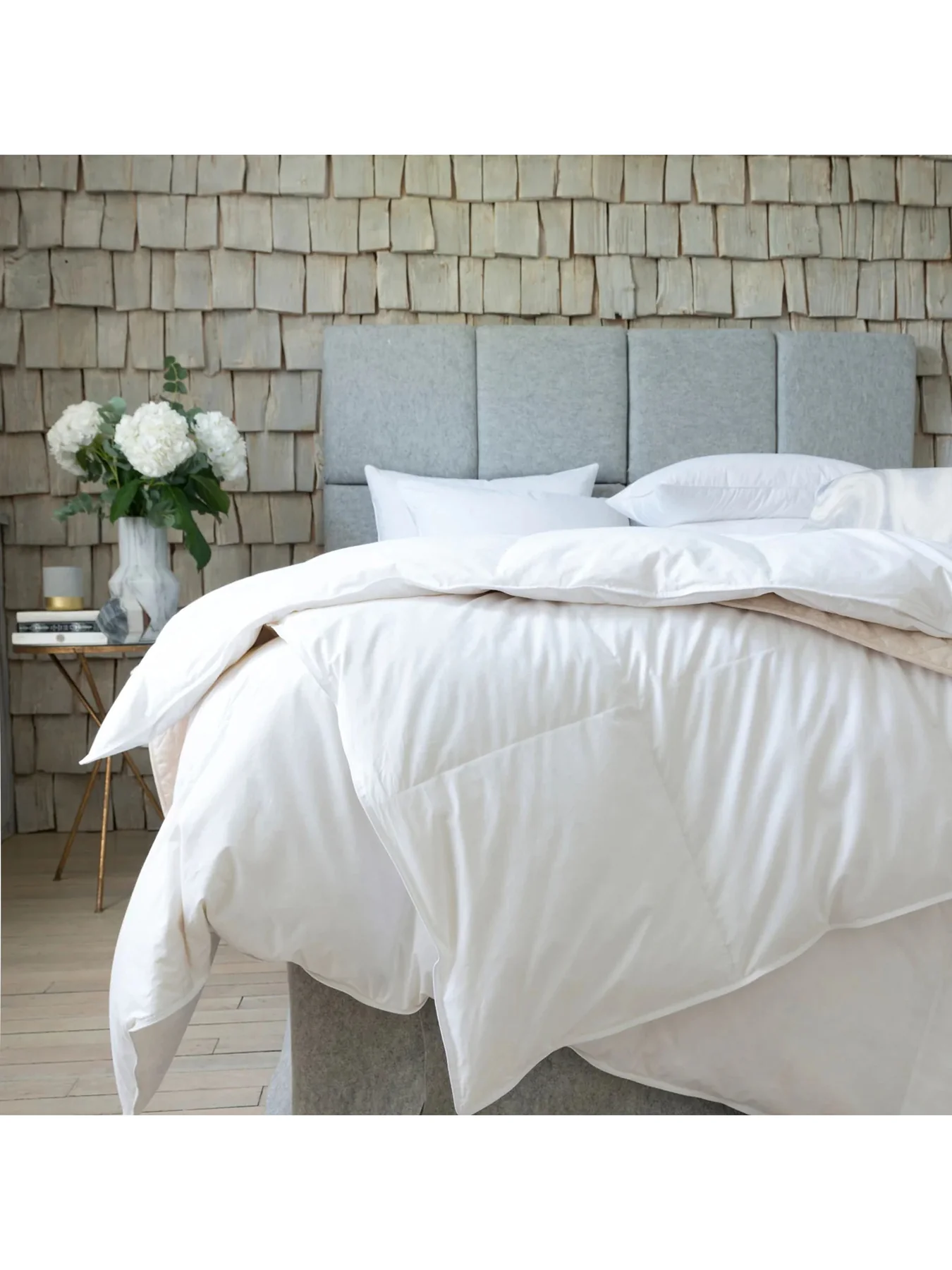 Goose Feather & Down Duvet All Seasons White - Image 3