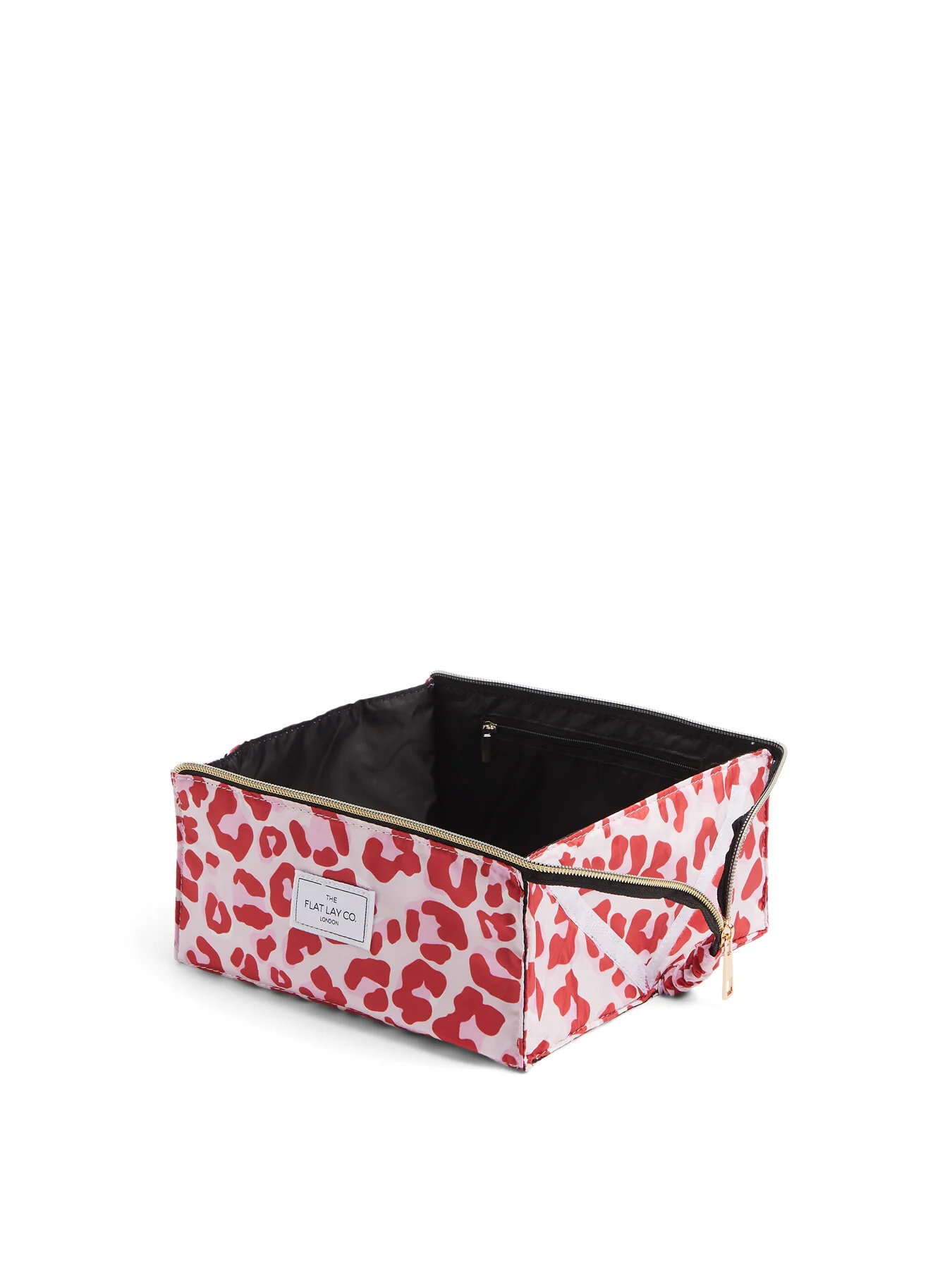 Makeup Box Bag In Pink Leopard - Image 3
