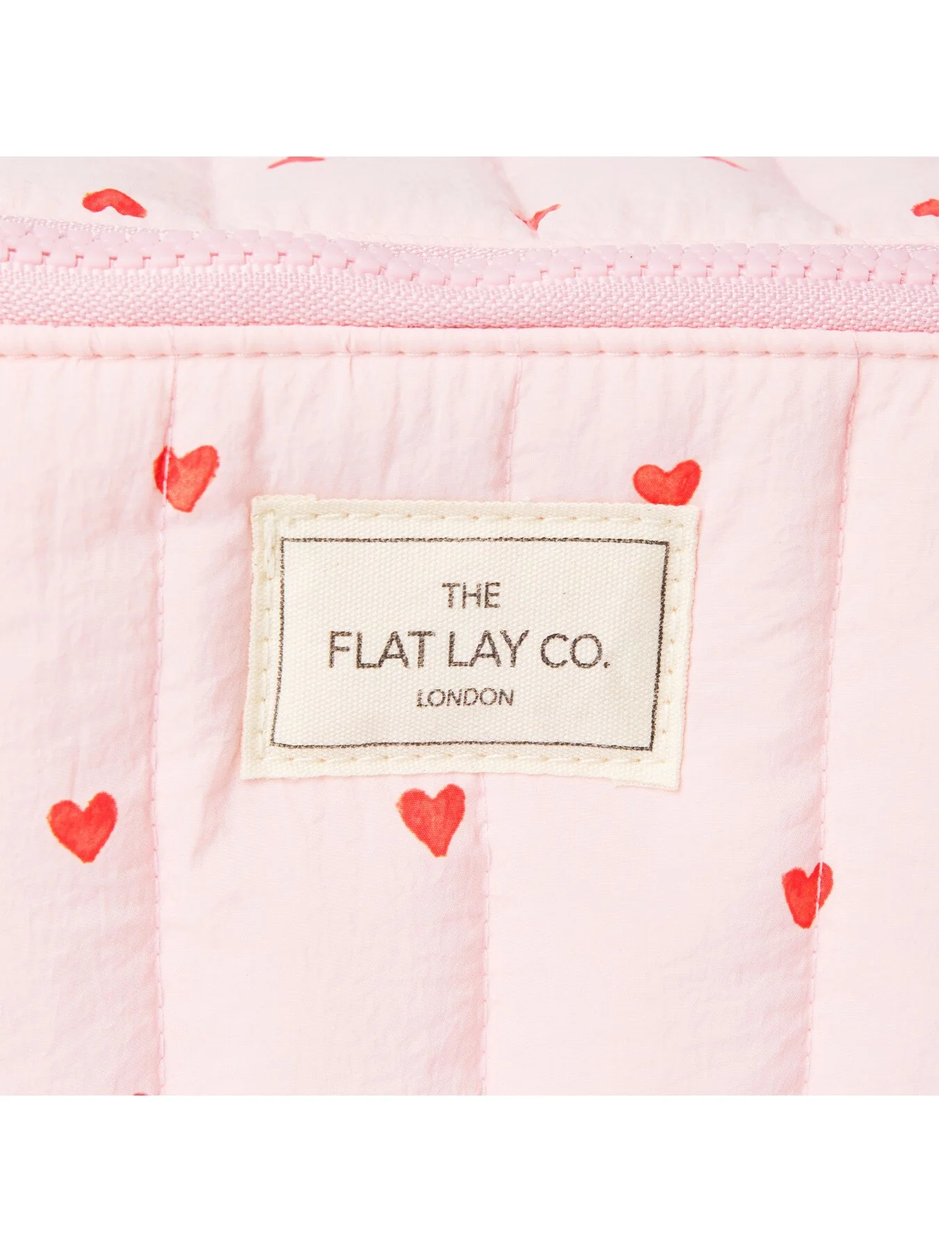 Marshmallow Flat Lay Makeup Box Bag - Sweet Pink Hearts - Image 4