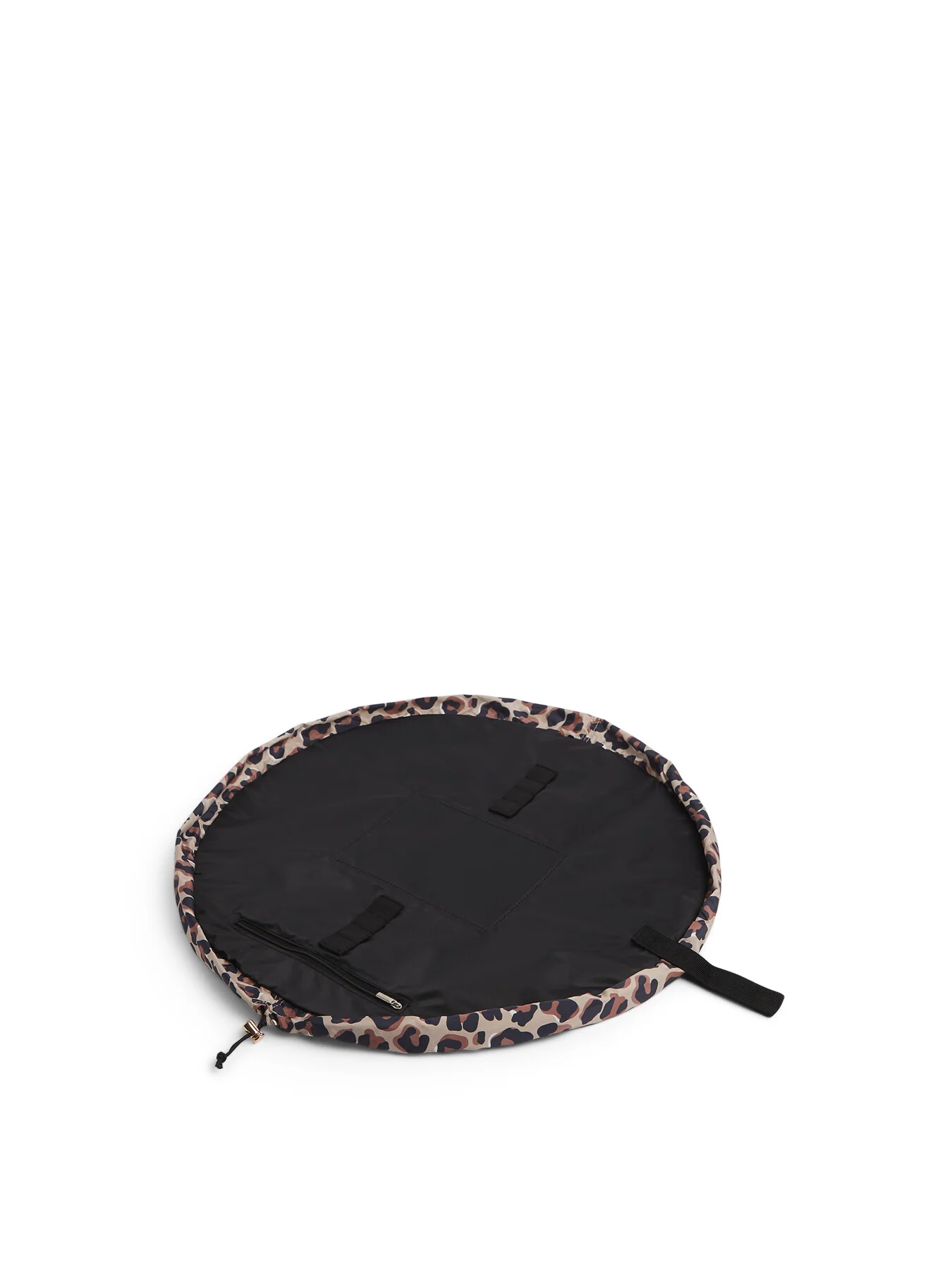 Open Flat Makeup Bag In Leopard Print - Image 3