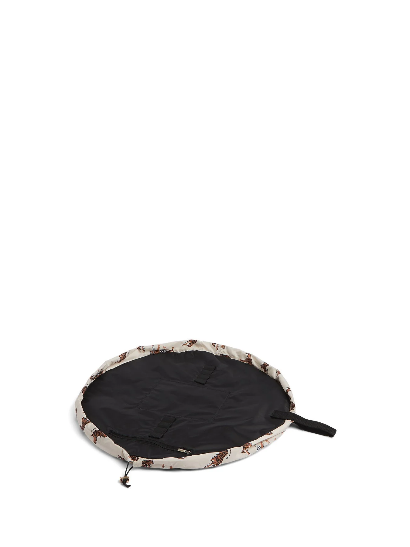 Open Flat Makeup Bag In Neutral Tigers - Image 3