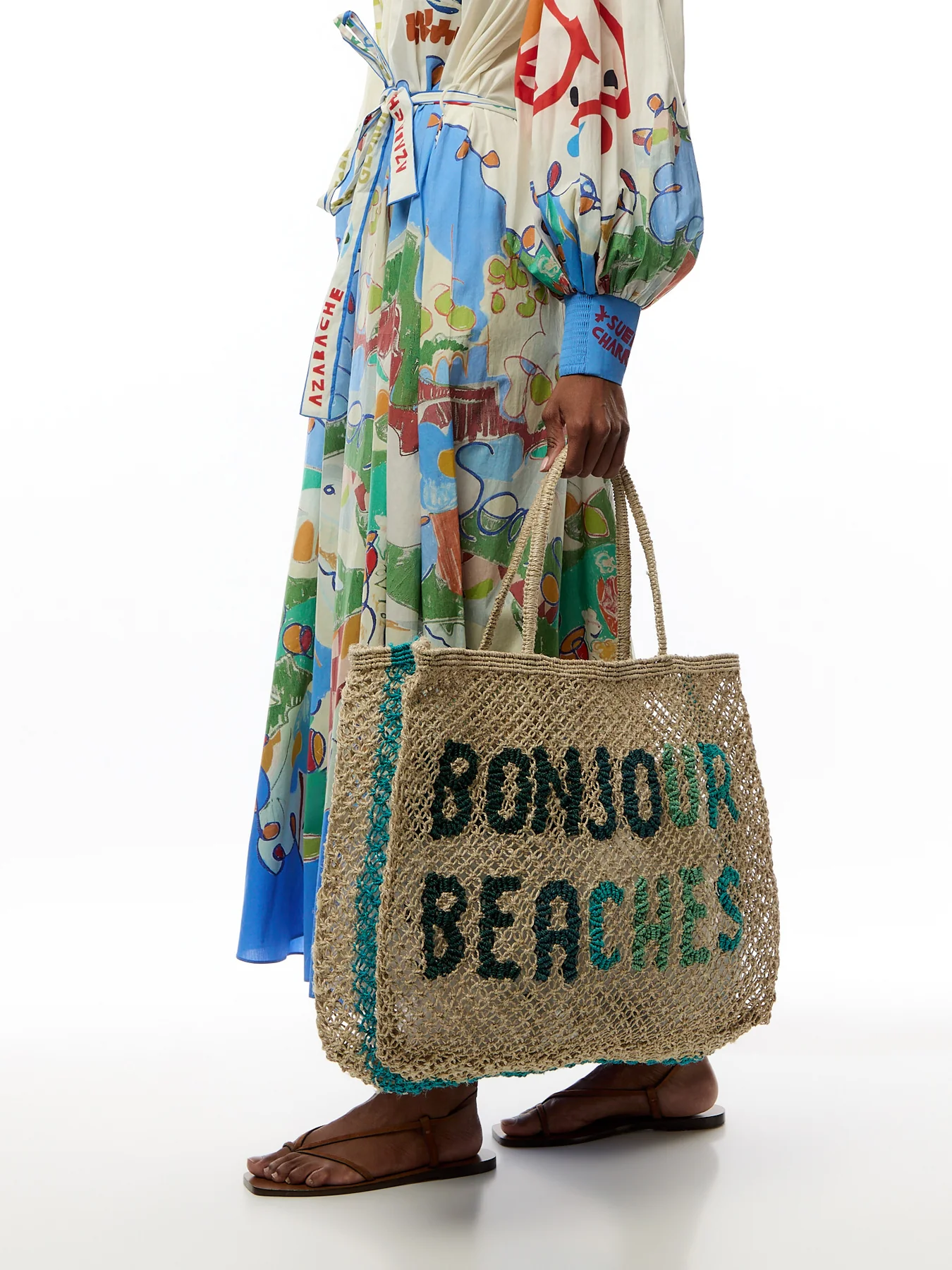 Bonjour Beaches Large Beach Bag - Image 2