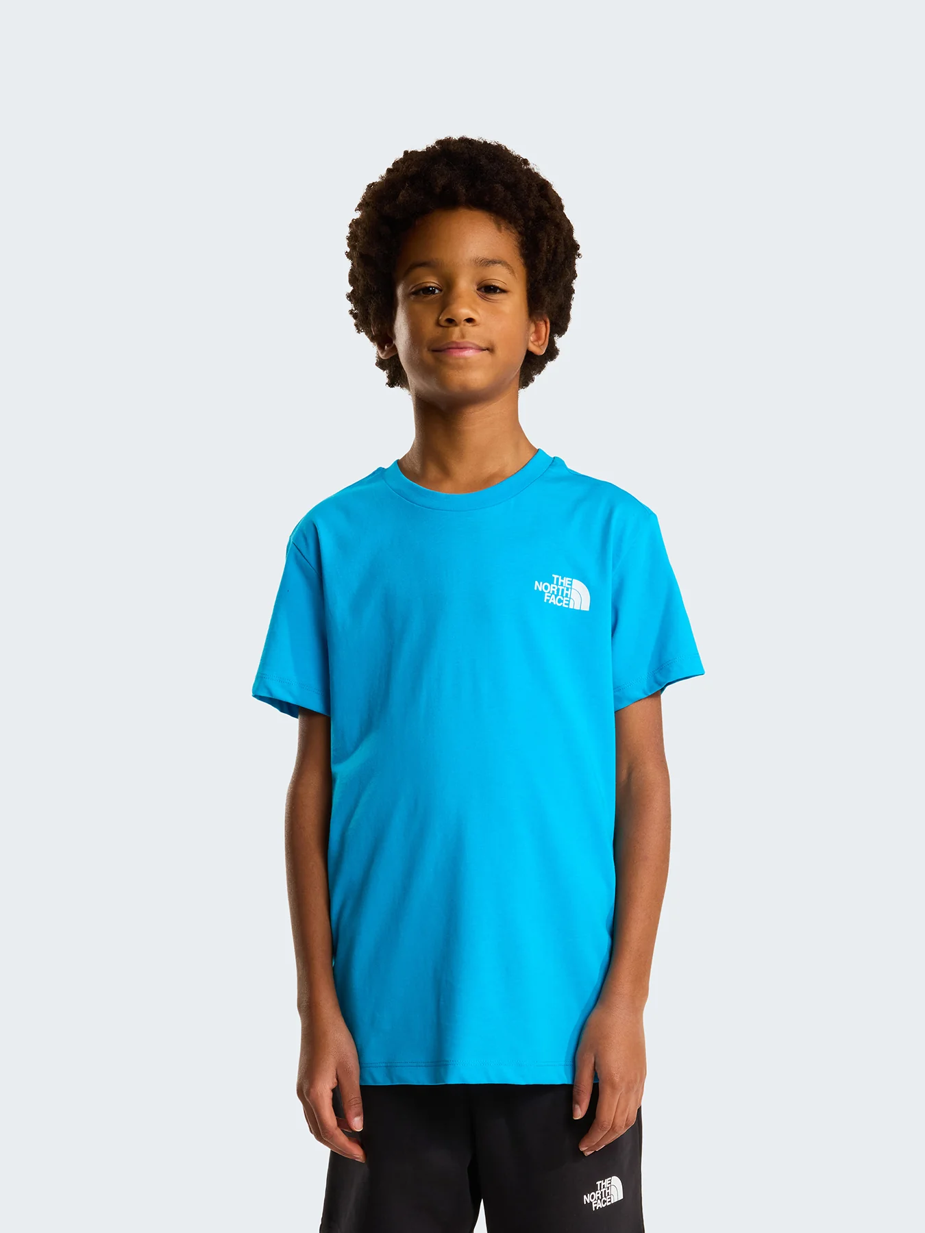Kids' Box Logo T-Shirt Blue - Image 2