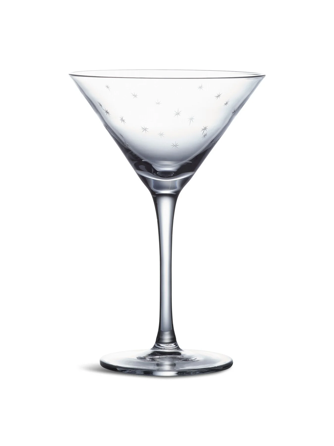 Crystal Martini Glasses Stars Set of 2