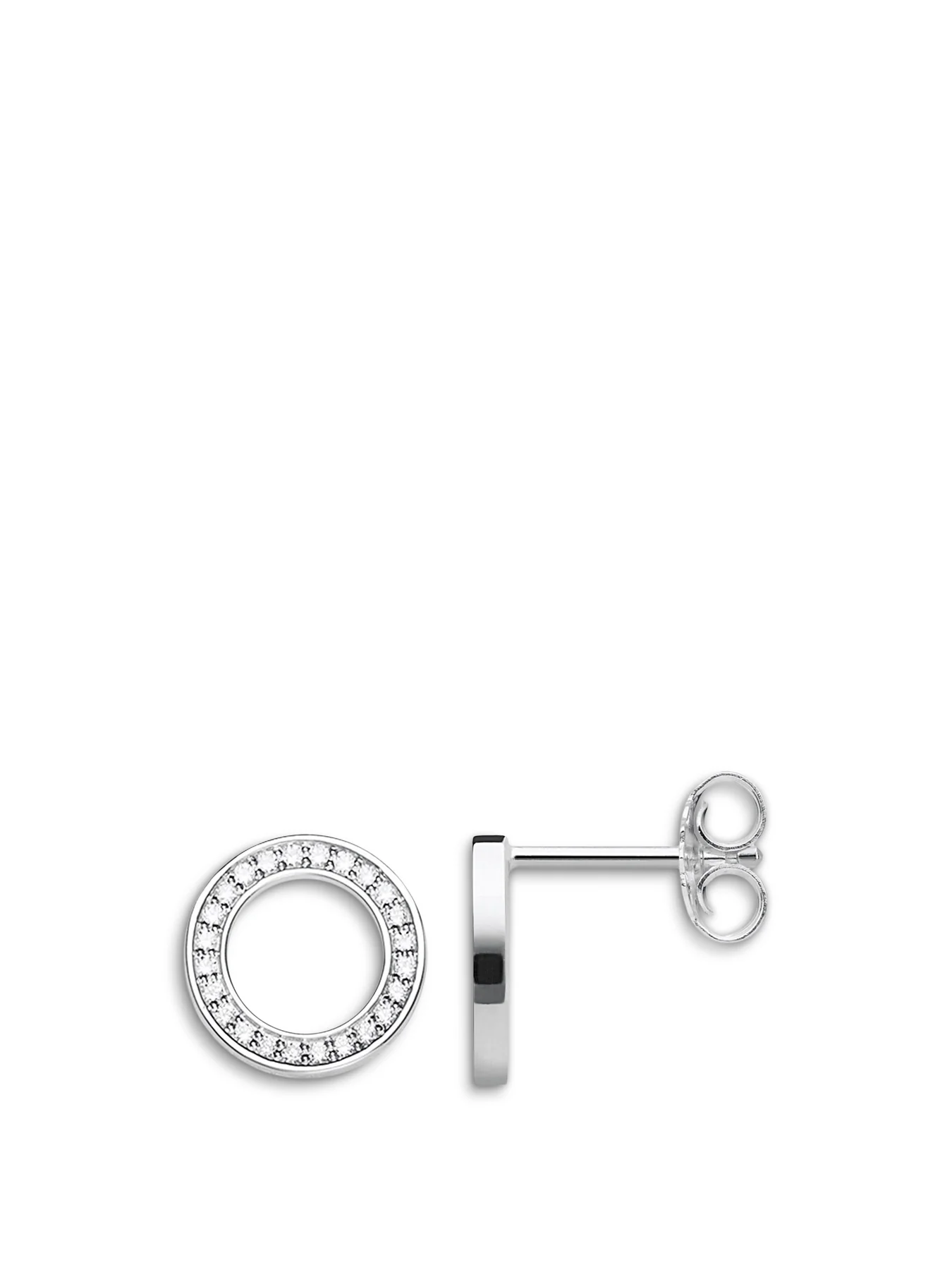 Circle Stud Earrings