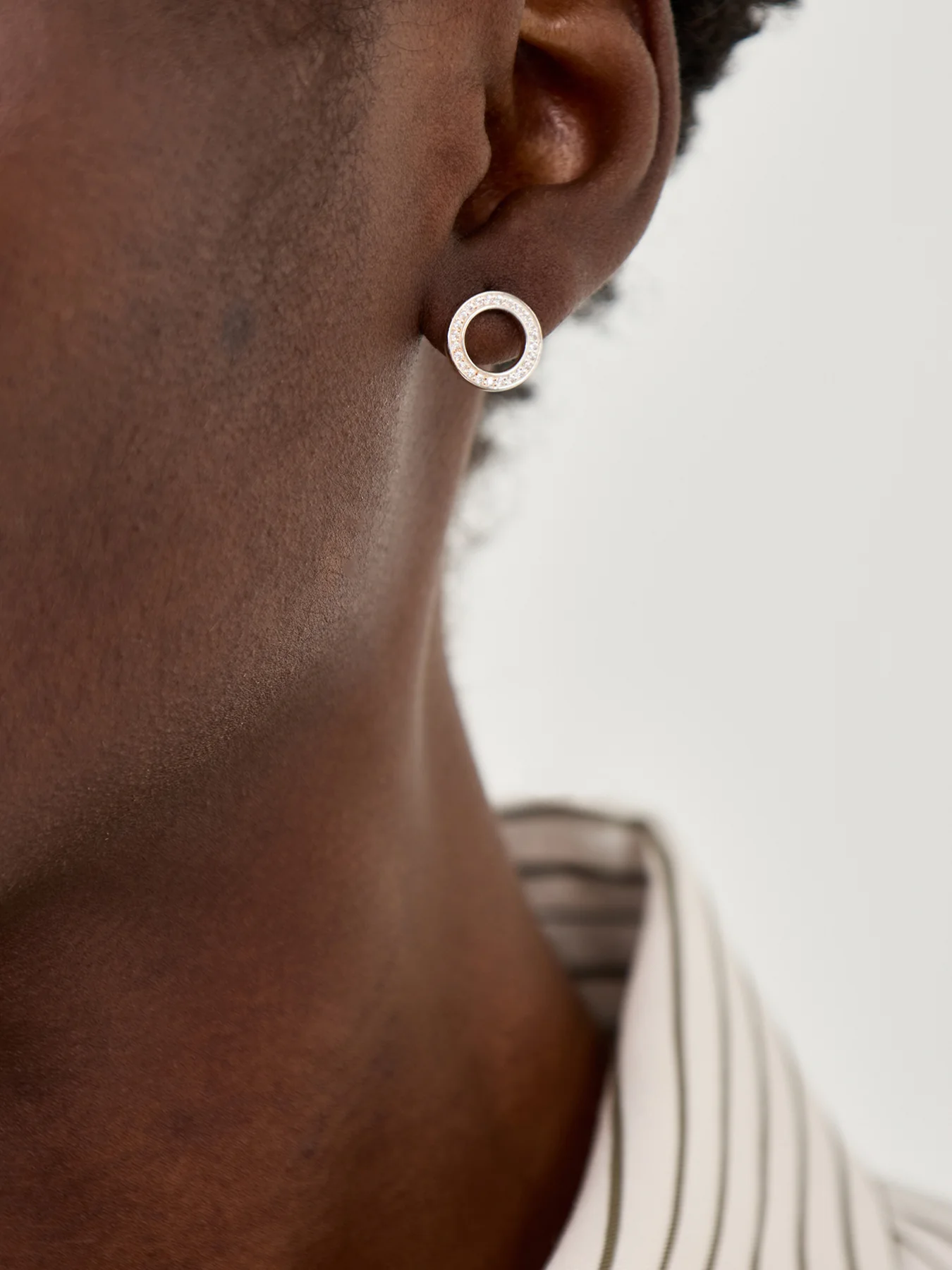 Circle Stud Earrings - Image 2