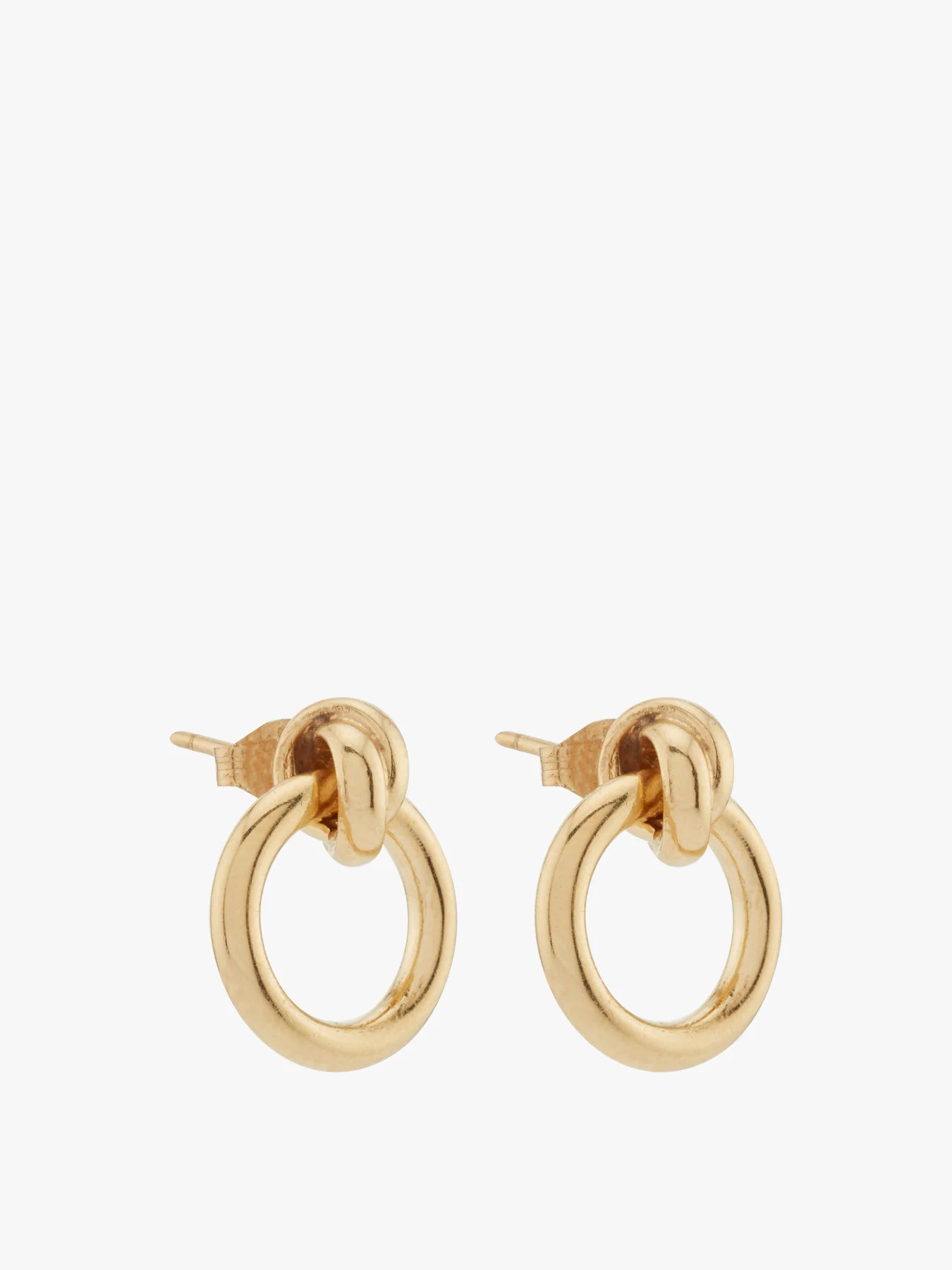 Double Link Stud Earrings - Image 2