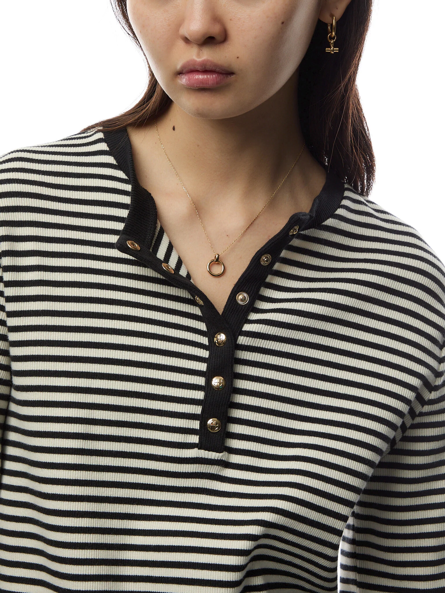 Eternity Hoop On Trace Chain Necklace - Image 2