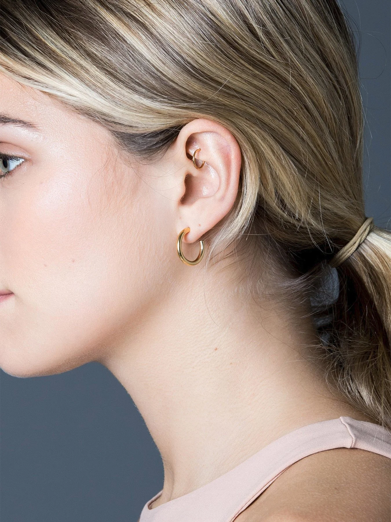 Small Hoop Earrings - Image 2
