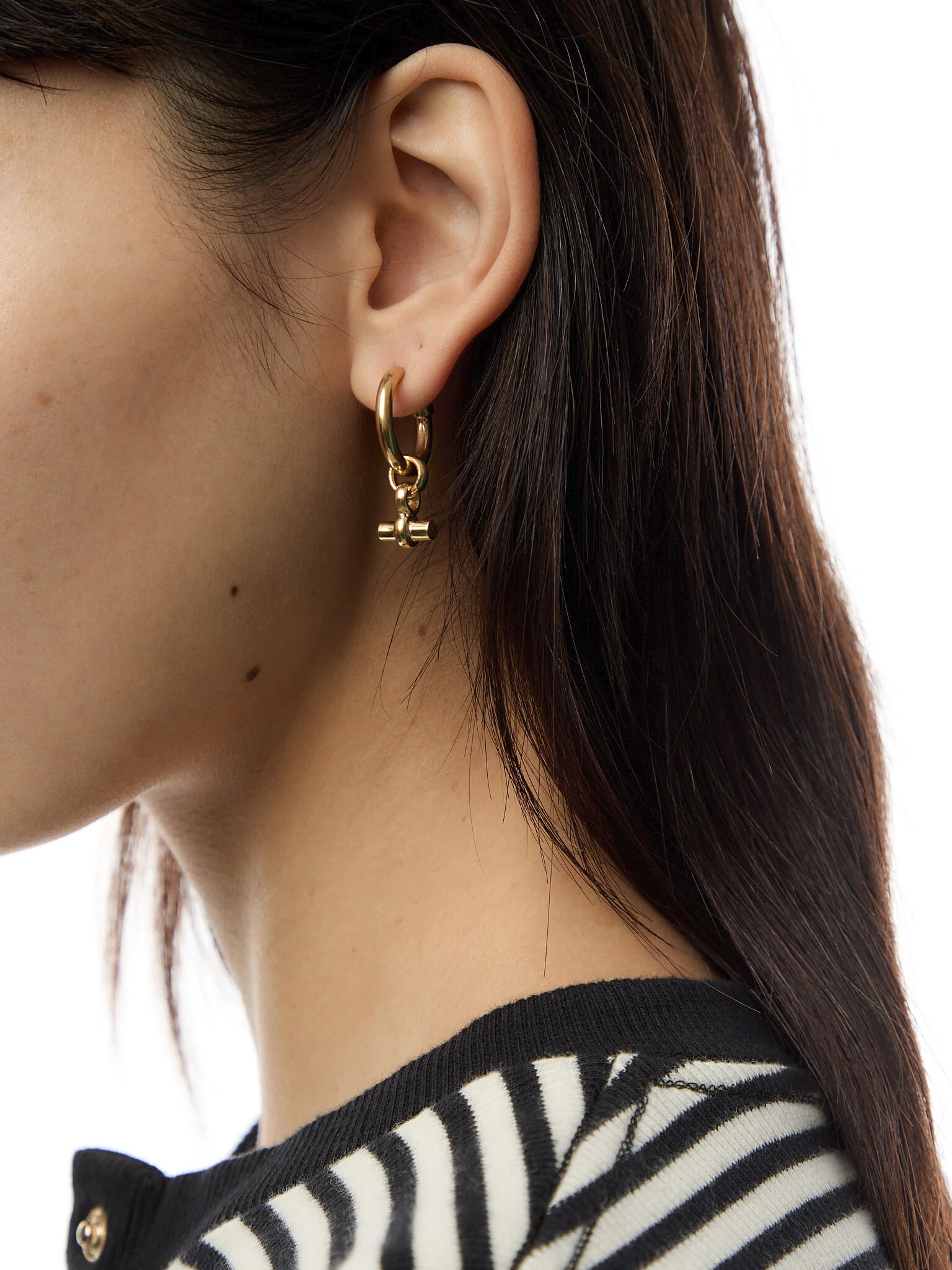 Small T-Bar Earrings - Image 2