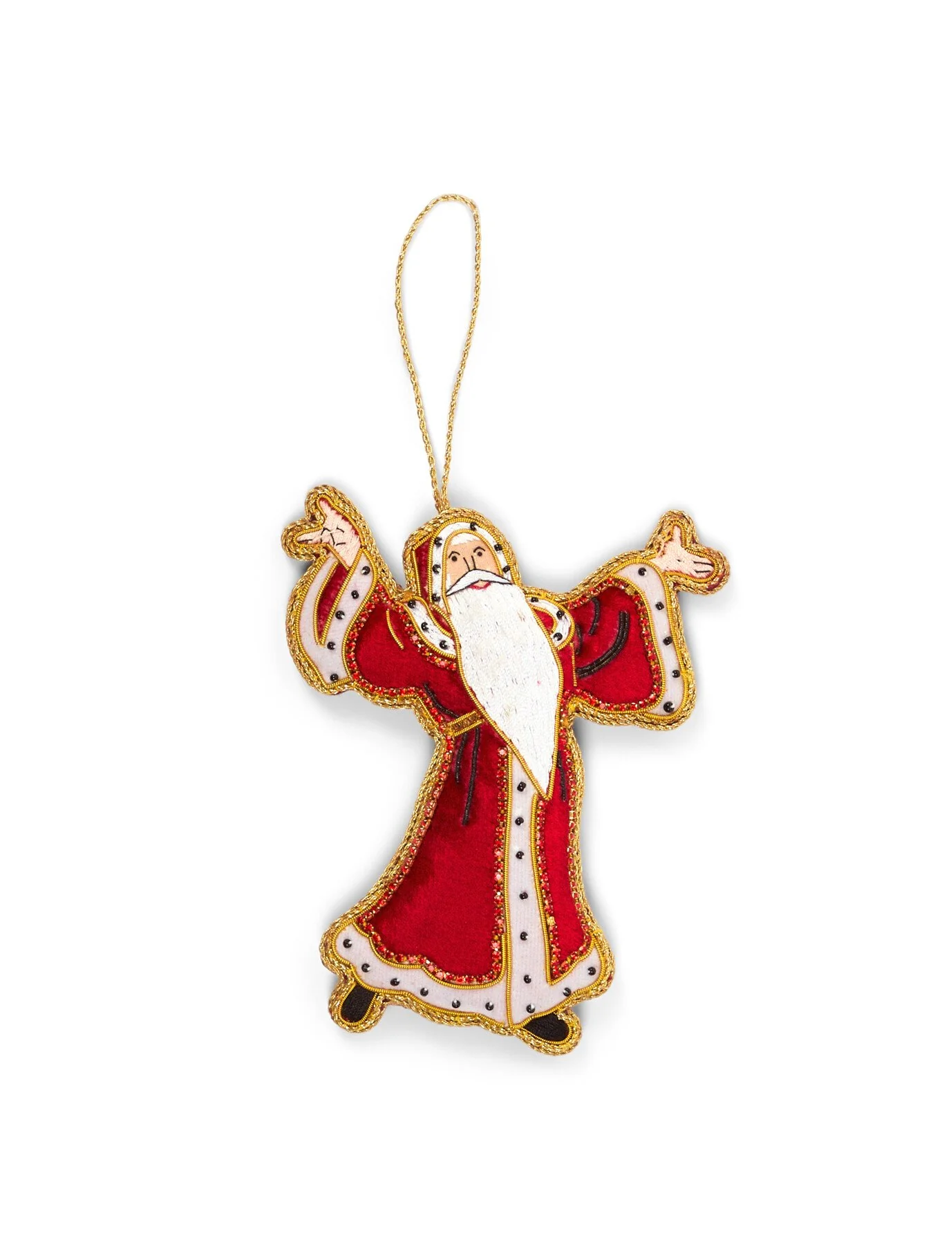 Father Christmas Handmade Hanging Decoration - Image 5