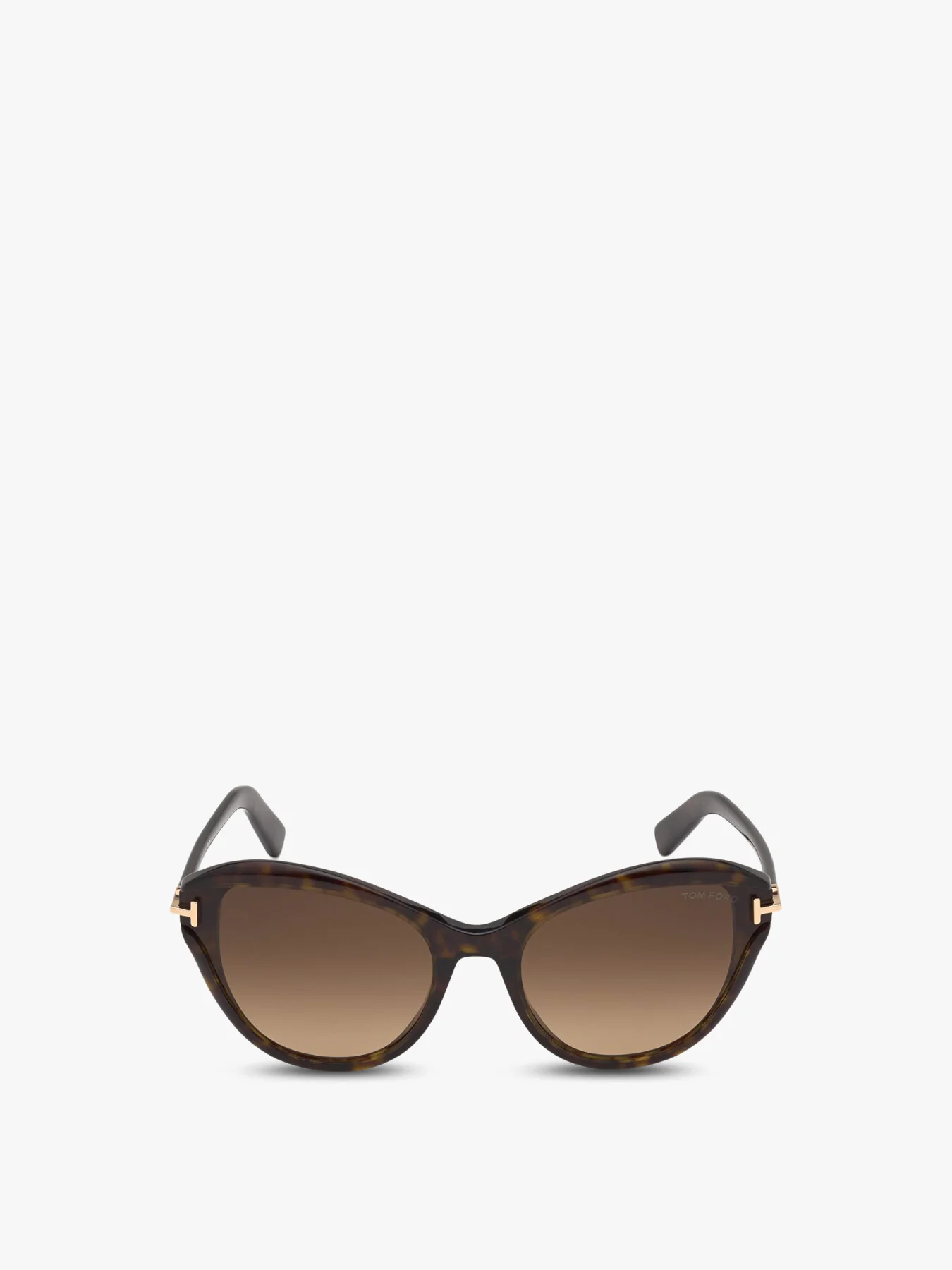 Leigh Cat Eye Acetate Sunglasses Dark HavanaGradient Brown