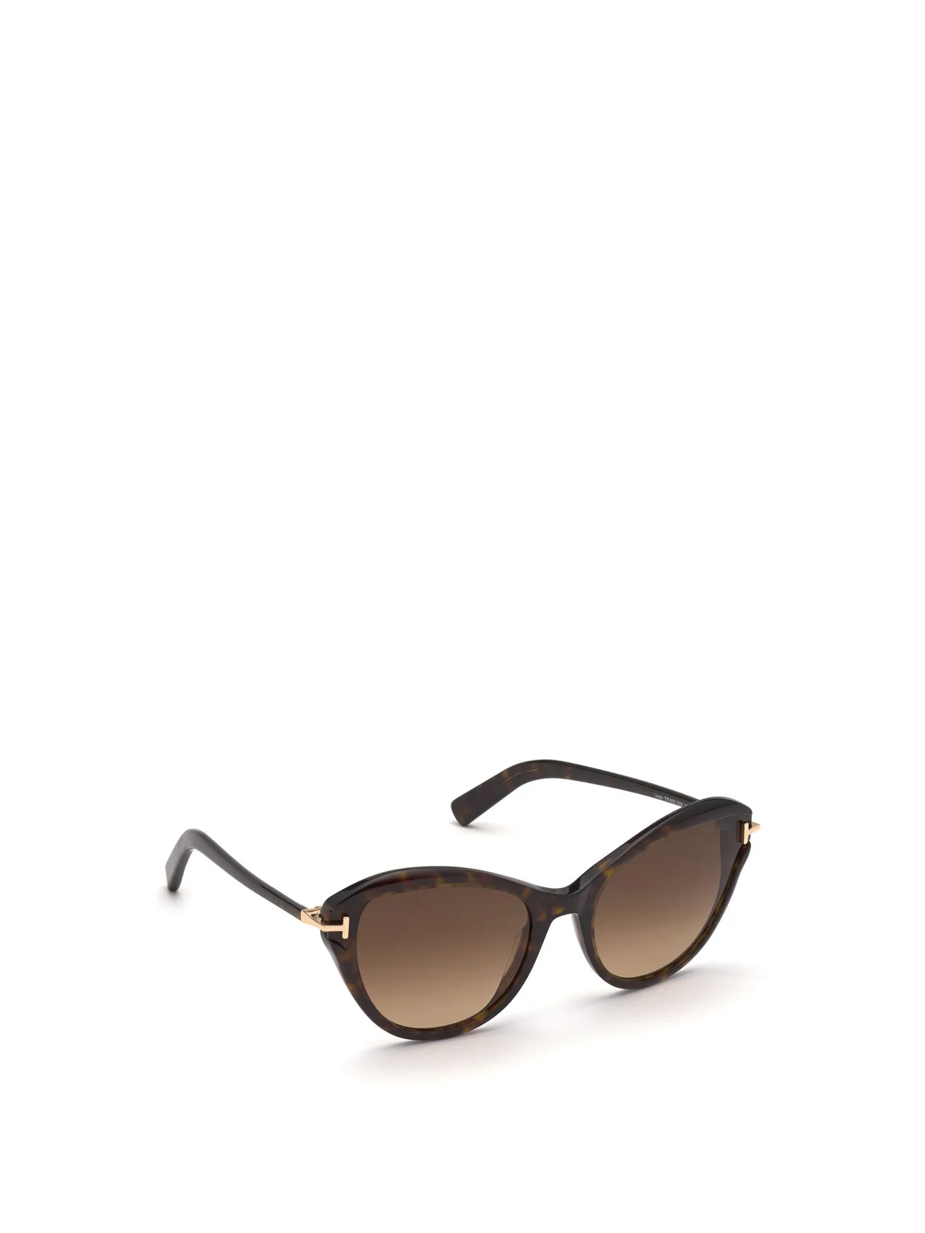 Leigh Cat Eye Acetate Sunglasses Dark HavanaGradient Brown - Image 2