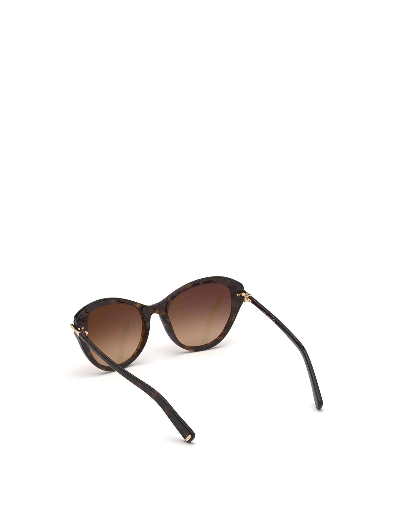 Leigh Cat Eye Acetate Sunglasses Dark HavanaGradient Brown - Image 5